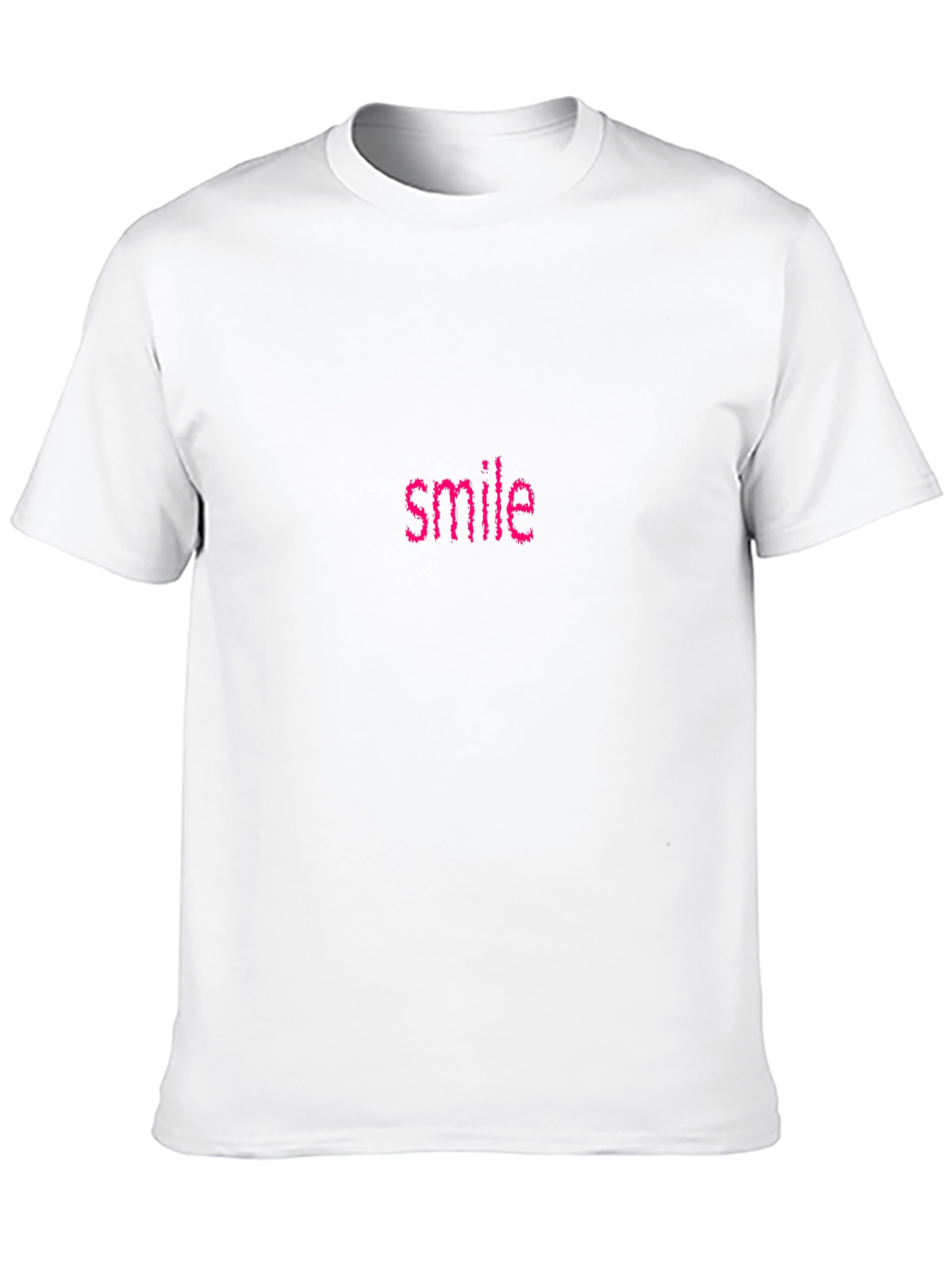 Smile Graphic Tee - Mens Black Casual T-Shirt