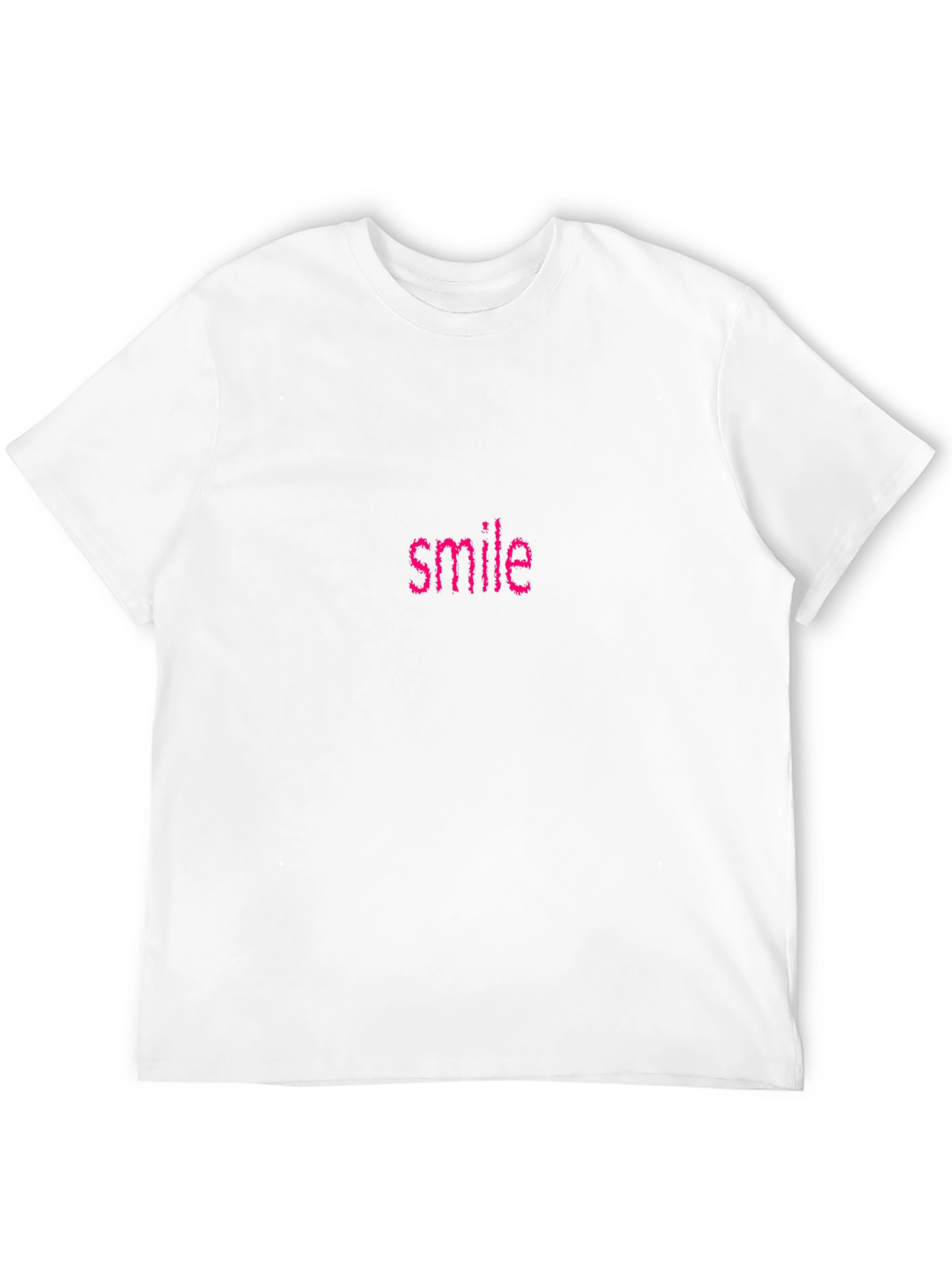 Smile Graphic Tee - Mens Black Casual T-Shirt