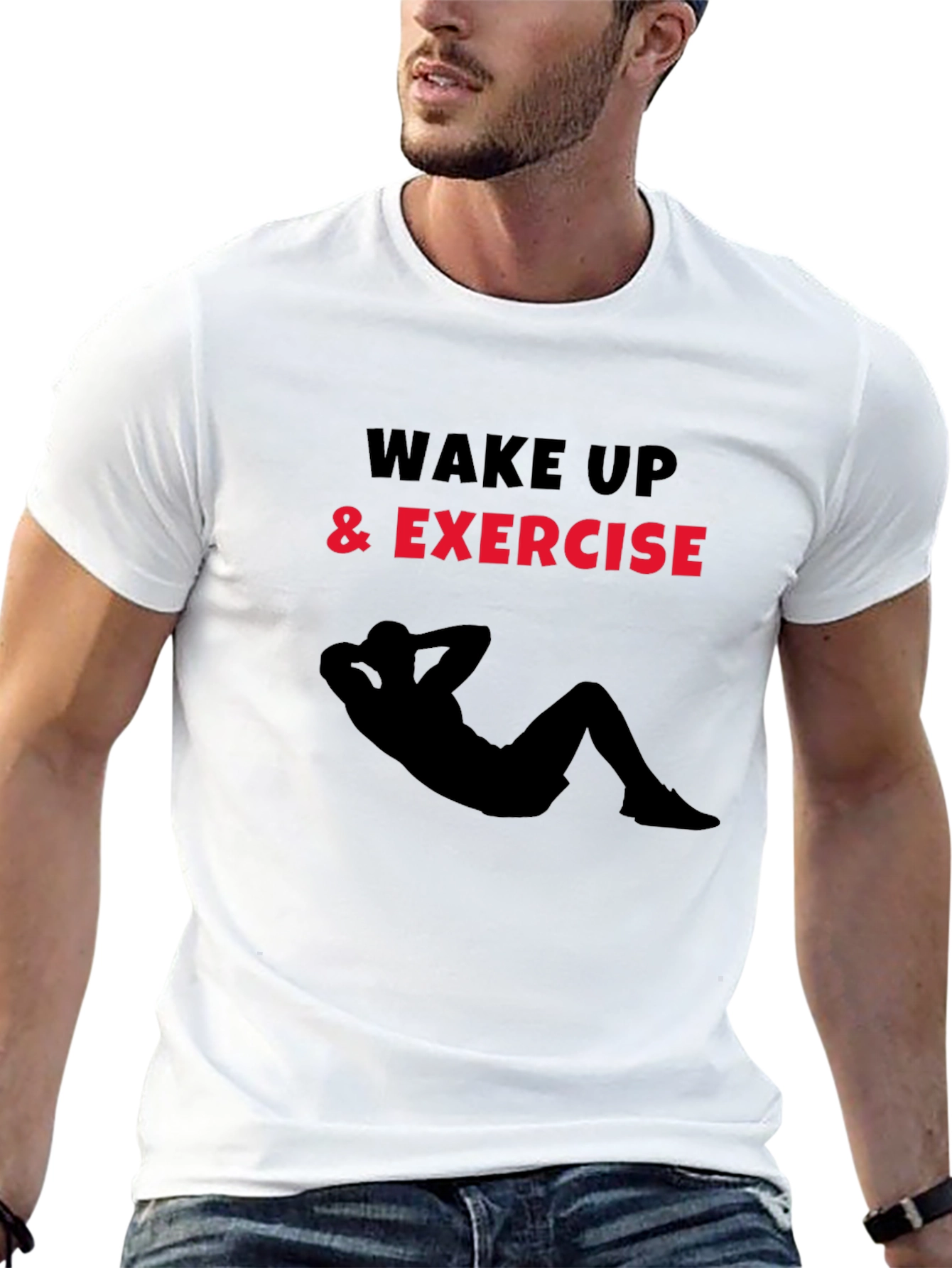 Wake Up and Exercise Graphic T-Shirt