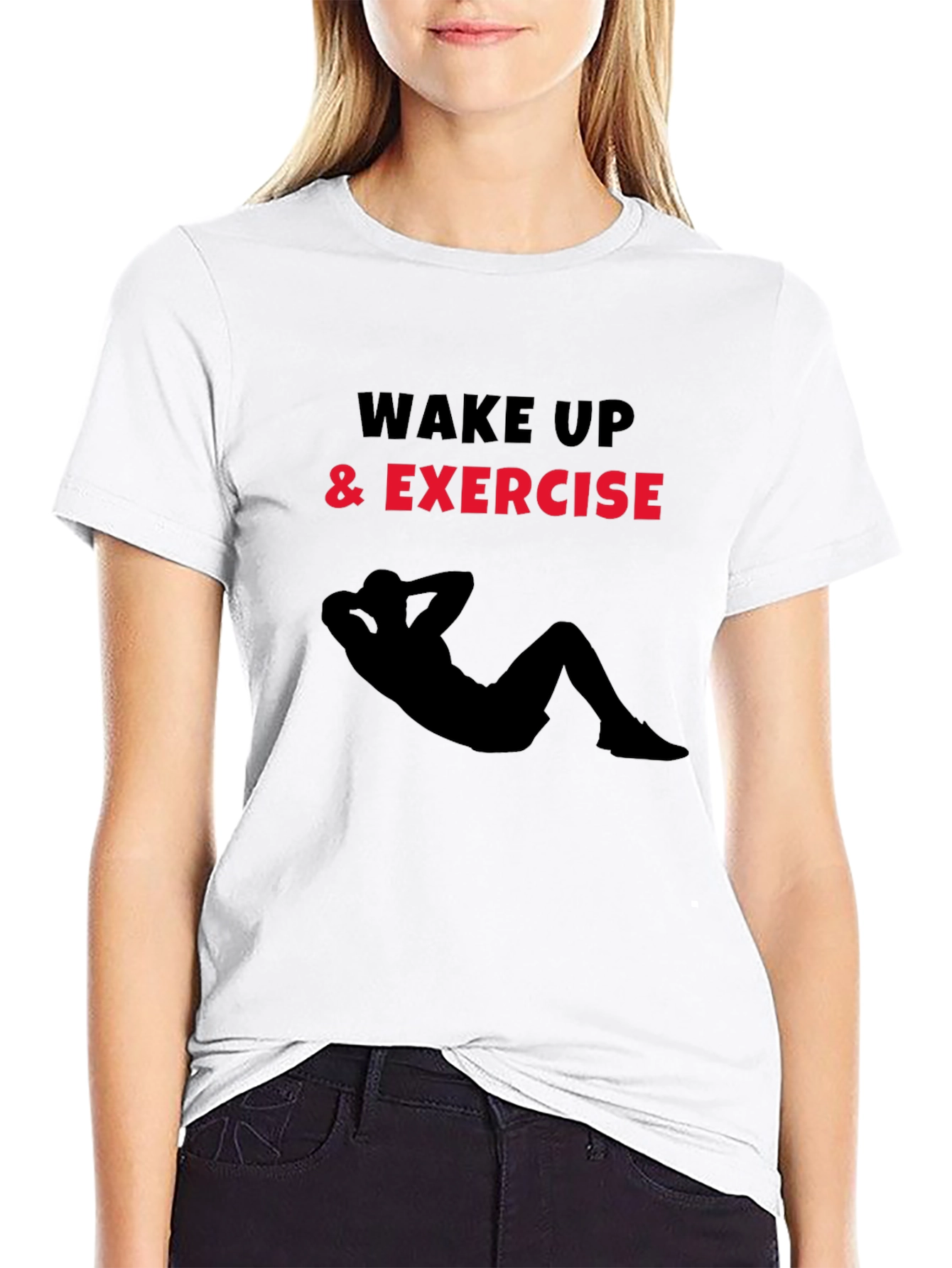 Wake Up and Exercise Graphic T-Shirt