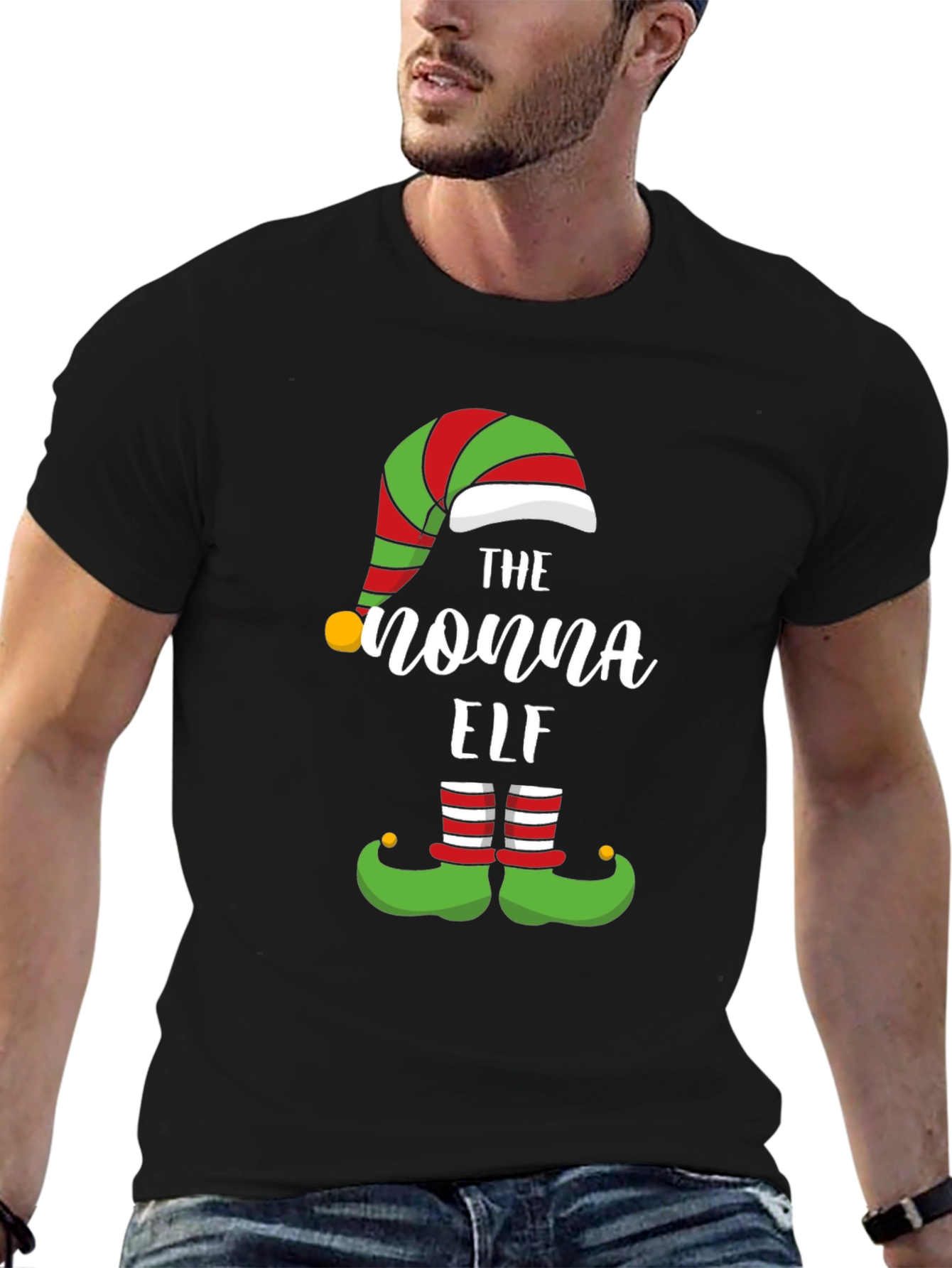 The Nonna Elf Christmas T-Shirt