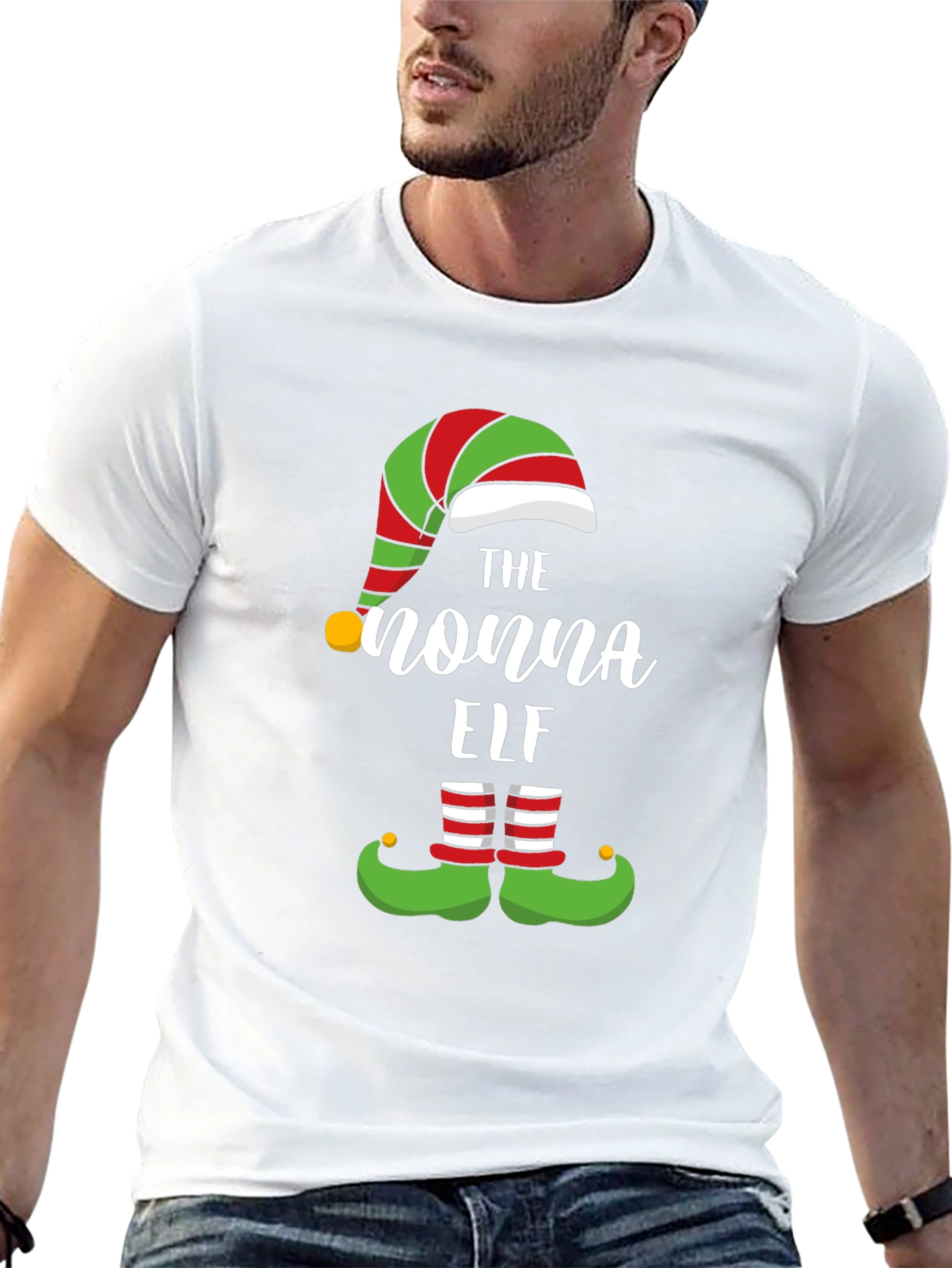 The Nonna Elf Christmas T-Shirt