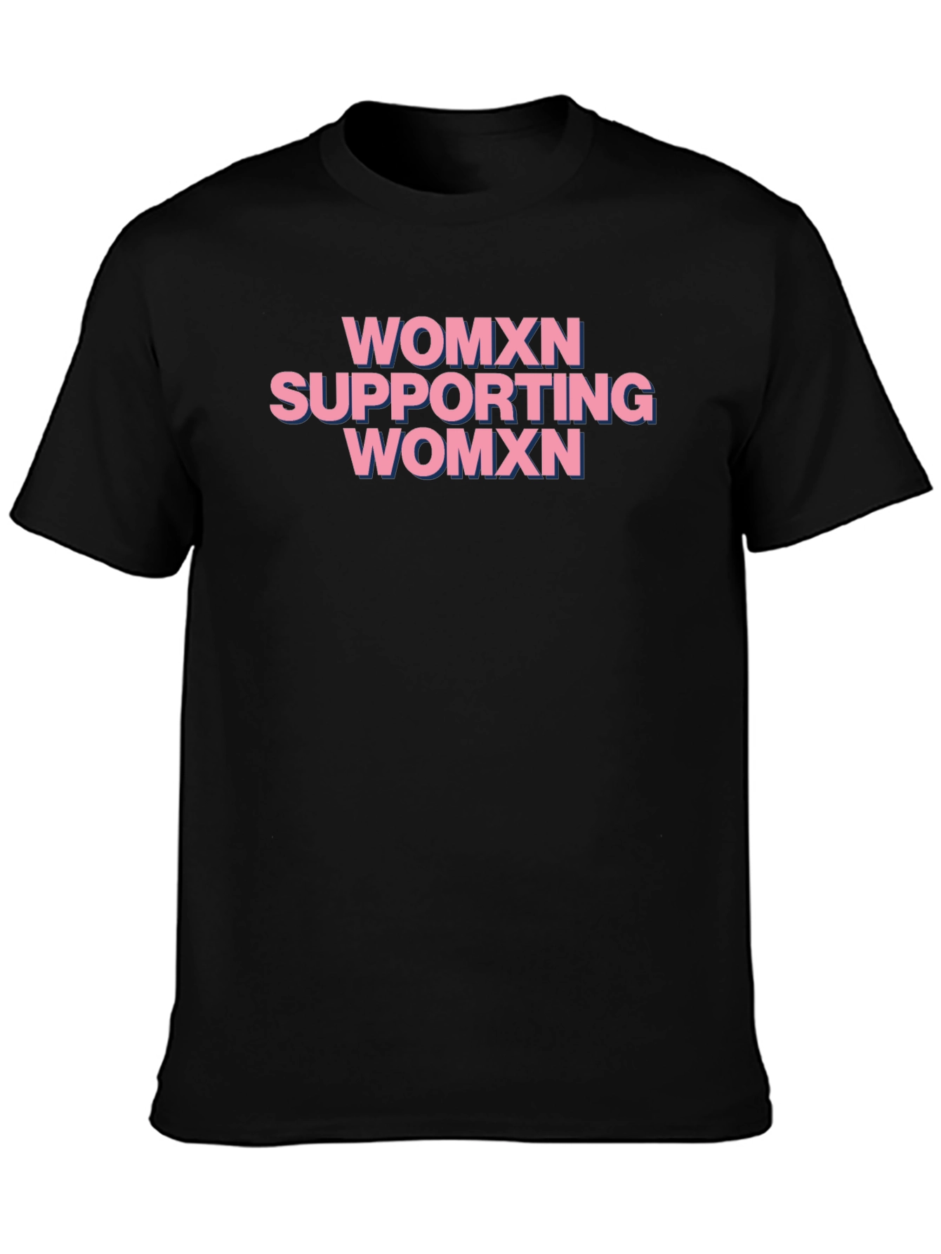 WOMXN Supporting WOMXN Black Graphic Tee