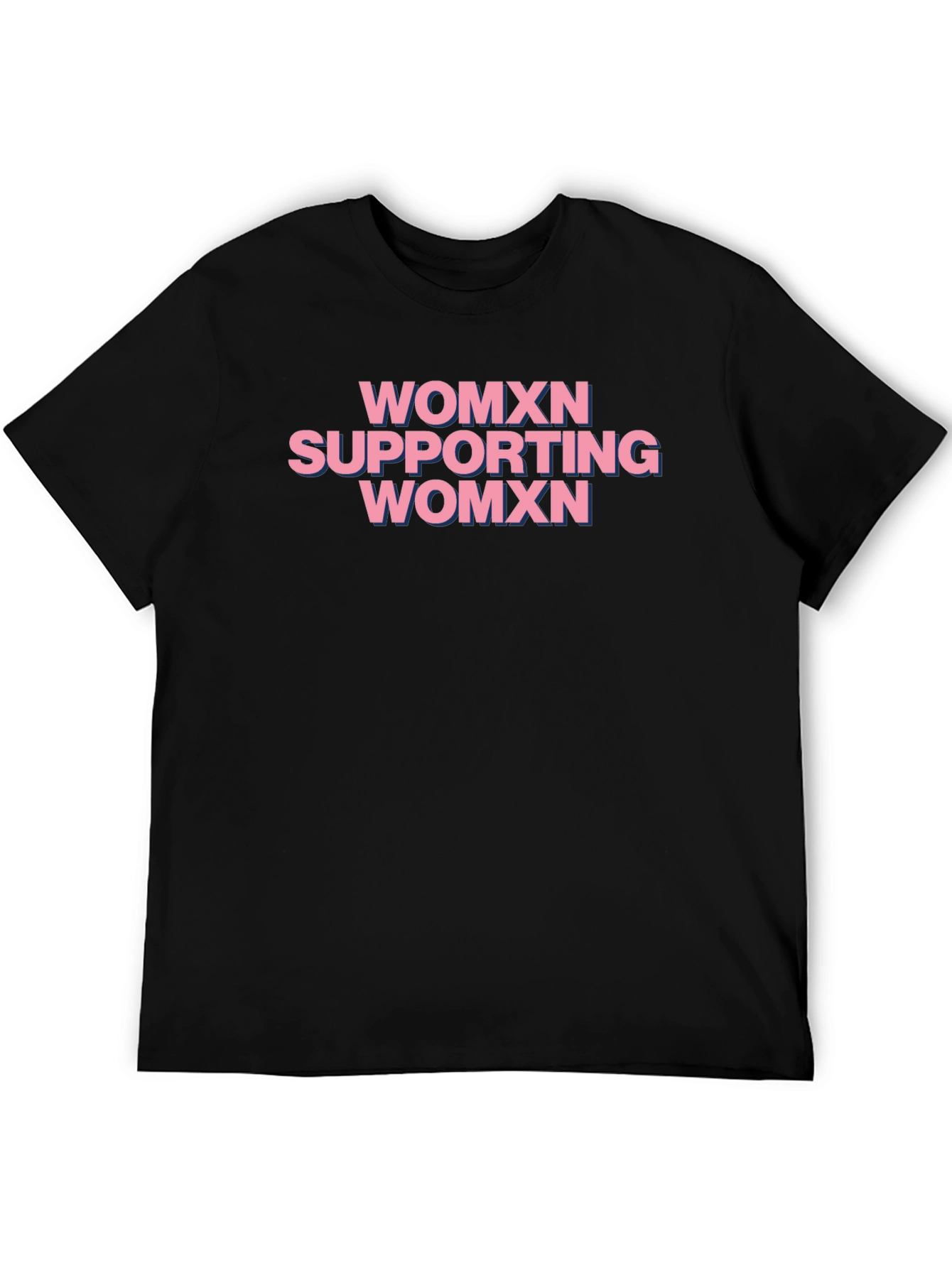 WOMXN Supporting WOMXN Black Graphic Tee