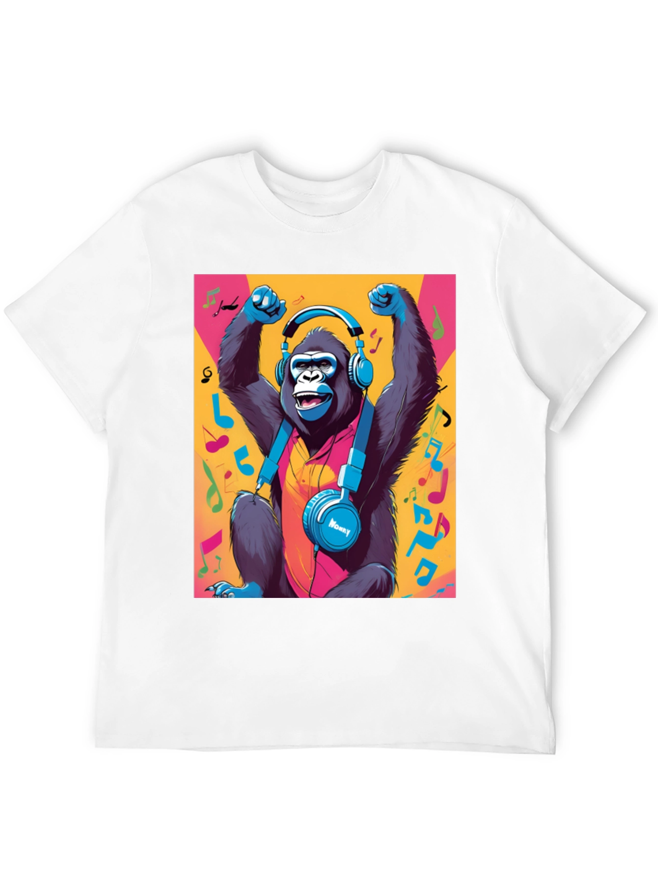 Funky Monkey Tee: Music Lovers Gorilla Graphic T-Shirt