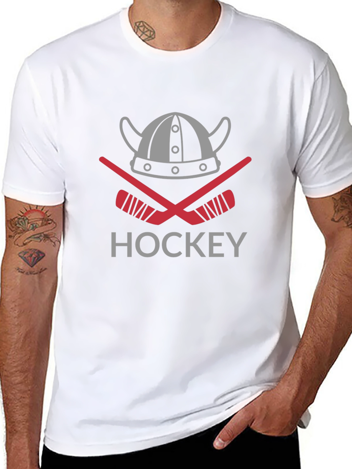 Viking Hockey Graphic T-Shirt - Black