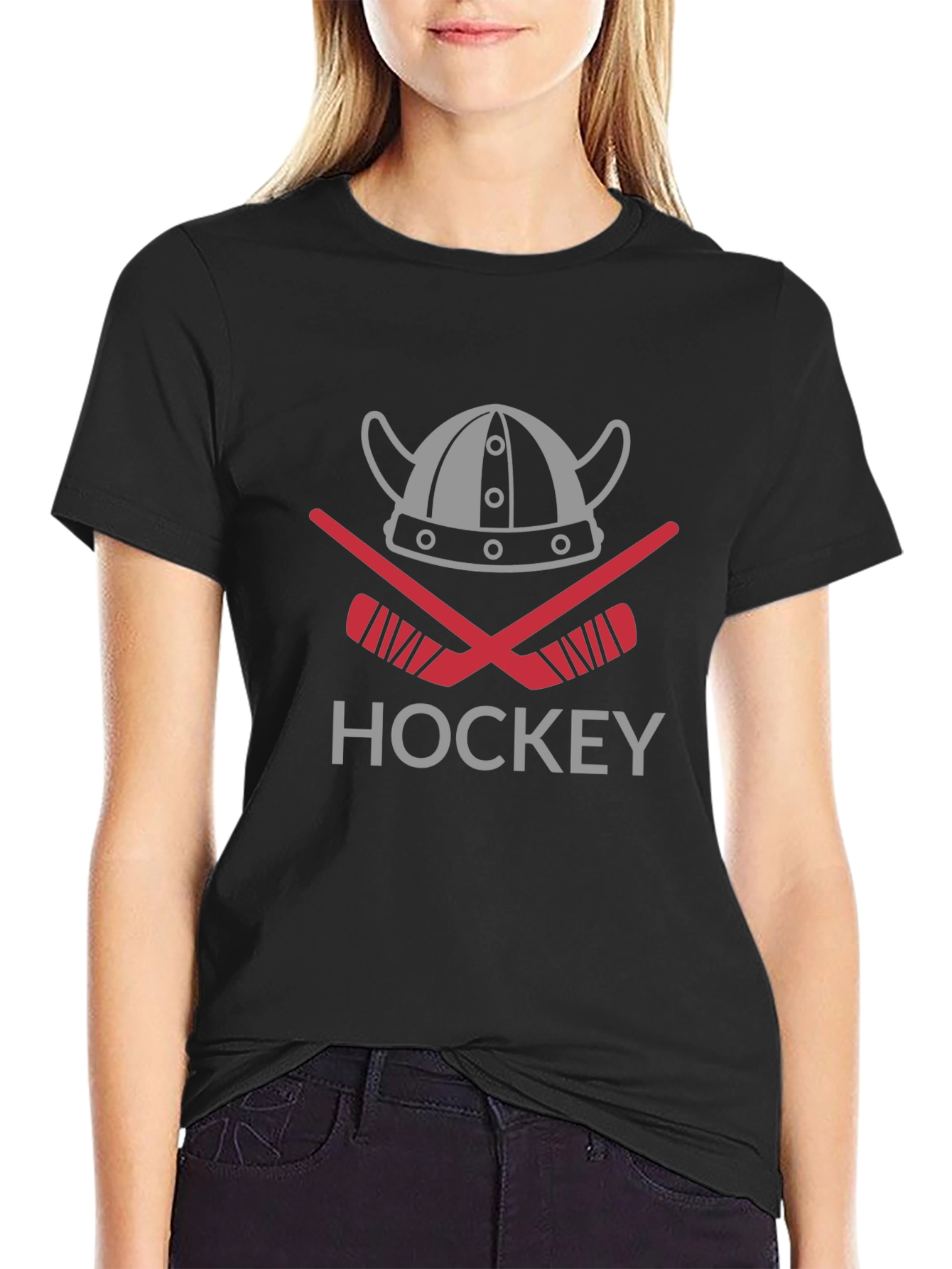 Viking Hockey Graphic T-Shirt - Black