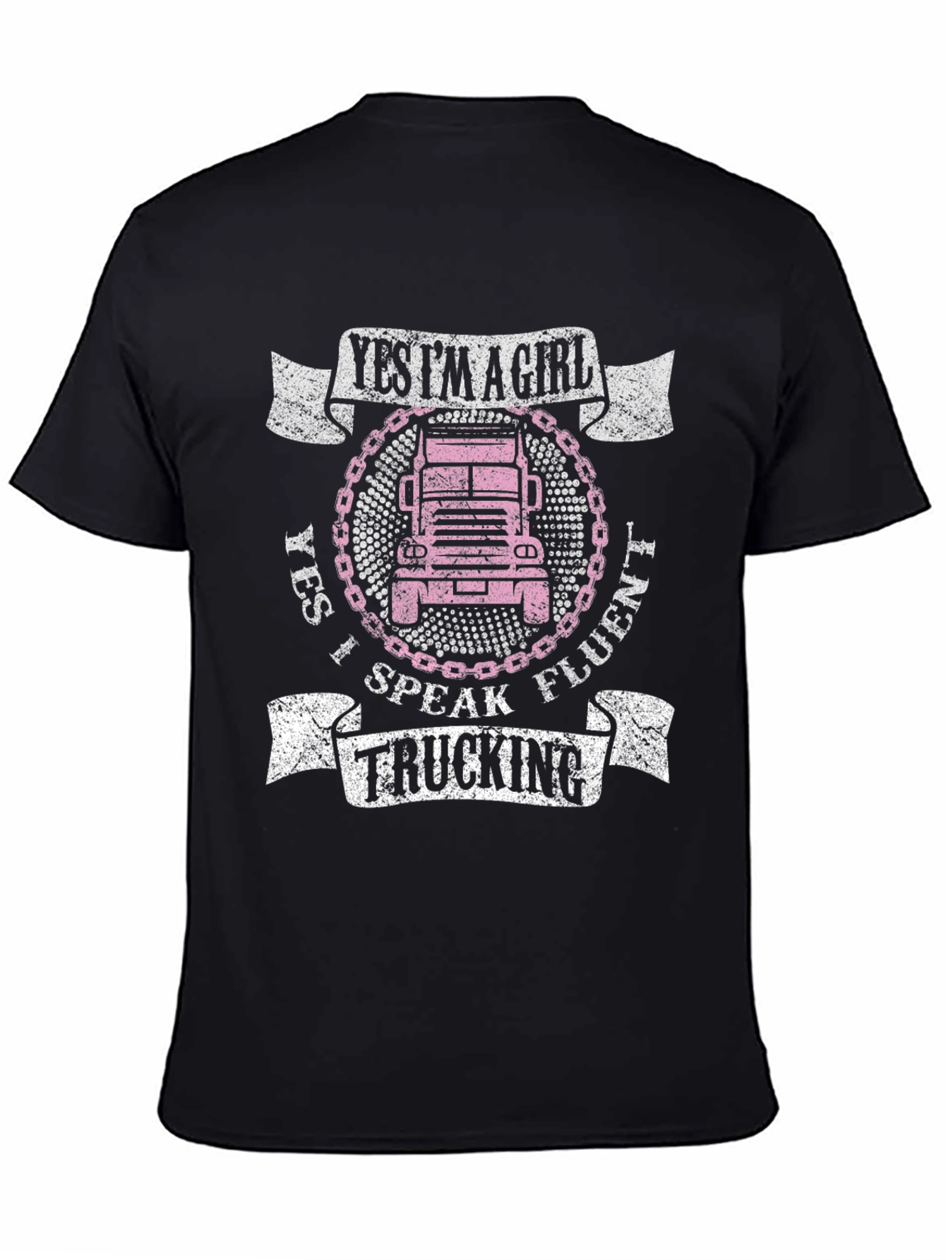 Yes Im A Girl Trucking T-Shirt