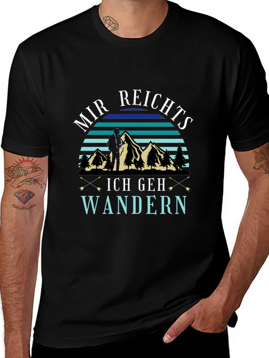 Mir Reichts Ich Geh Wandern Black T-Shirt