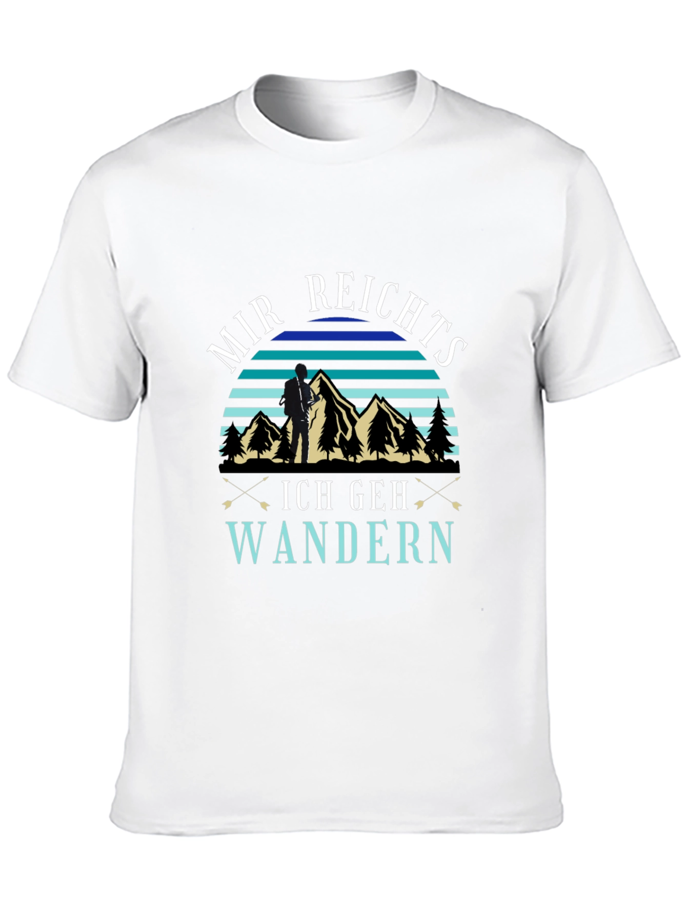 Mir Reichts Ich Geh Wandern Black T-Shirt