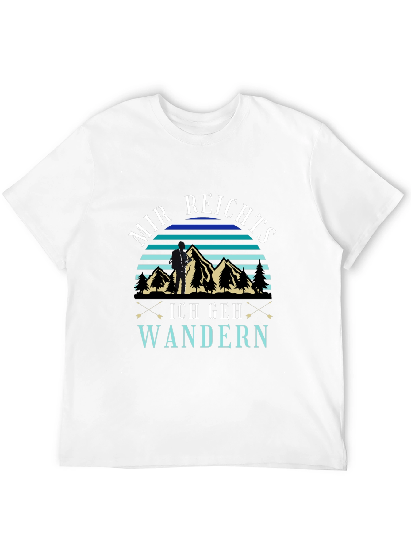 Mir Reichts Ich Geh Wandern Black T-Shirt