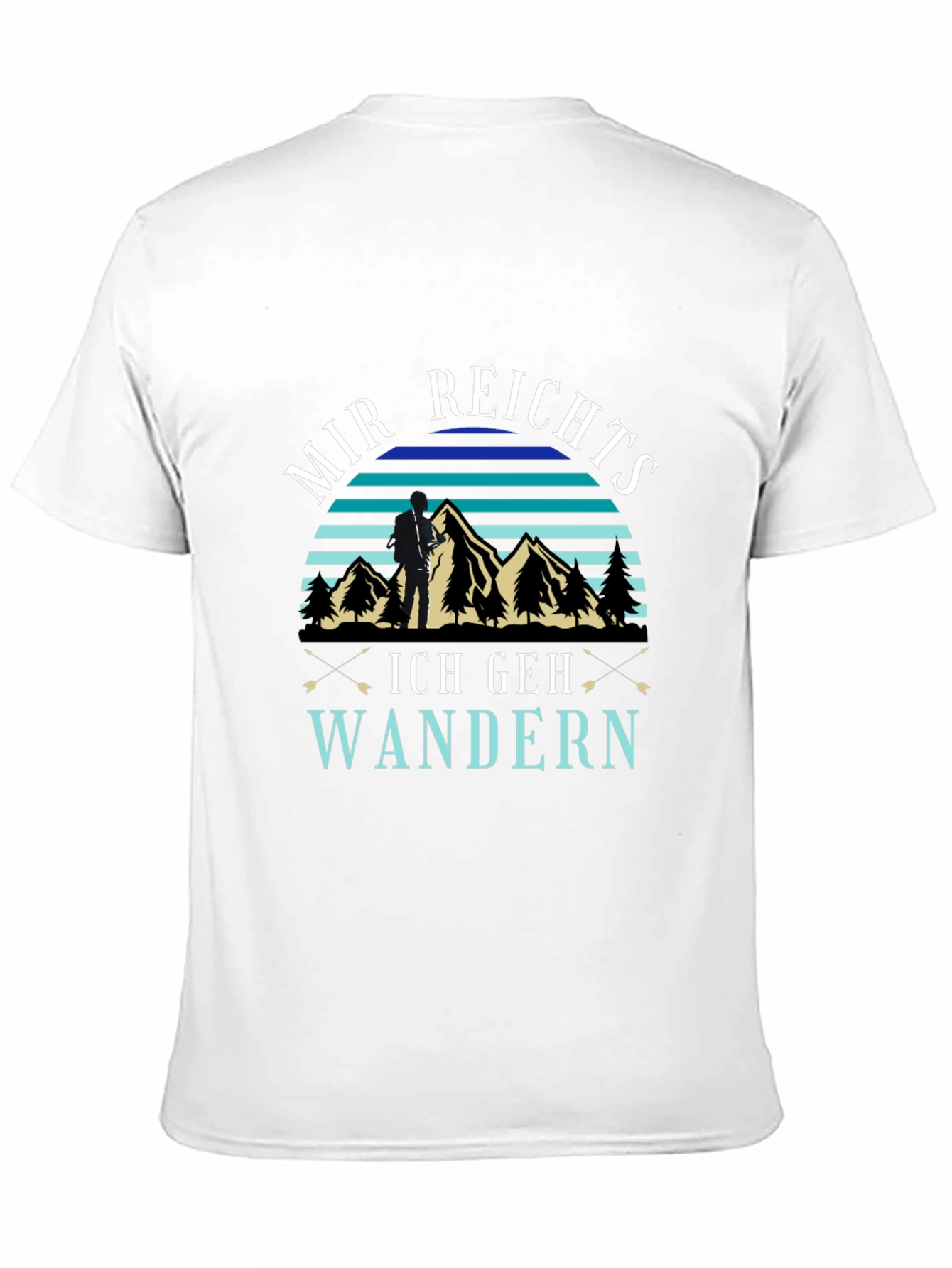 Mir Reichts Ich Geh Wandern Black T-Shirt
