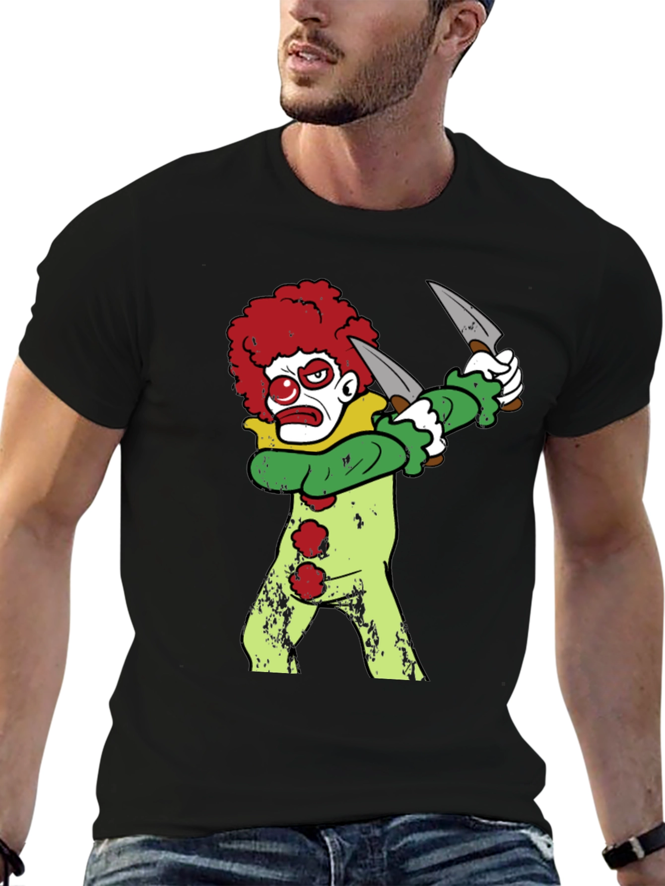 Clown with Knives Graphic Tee