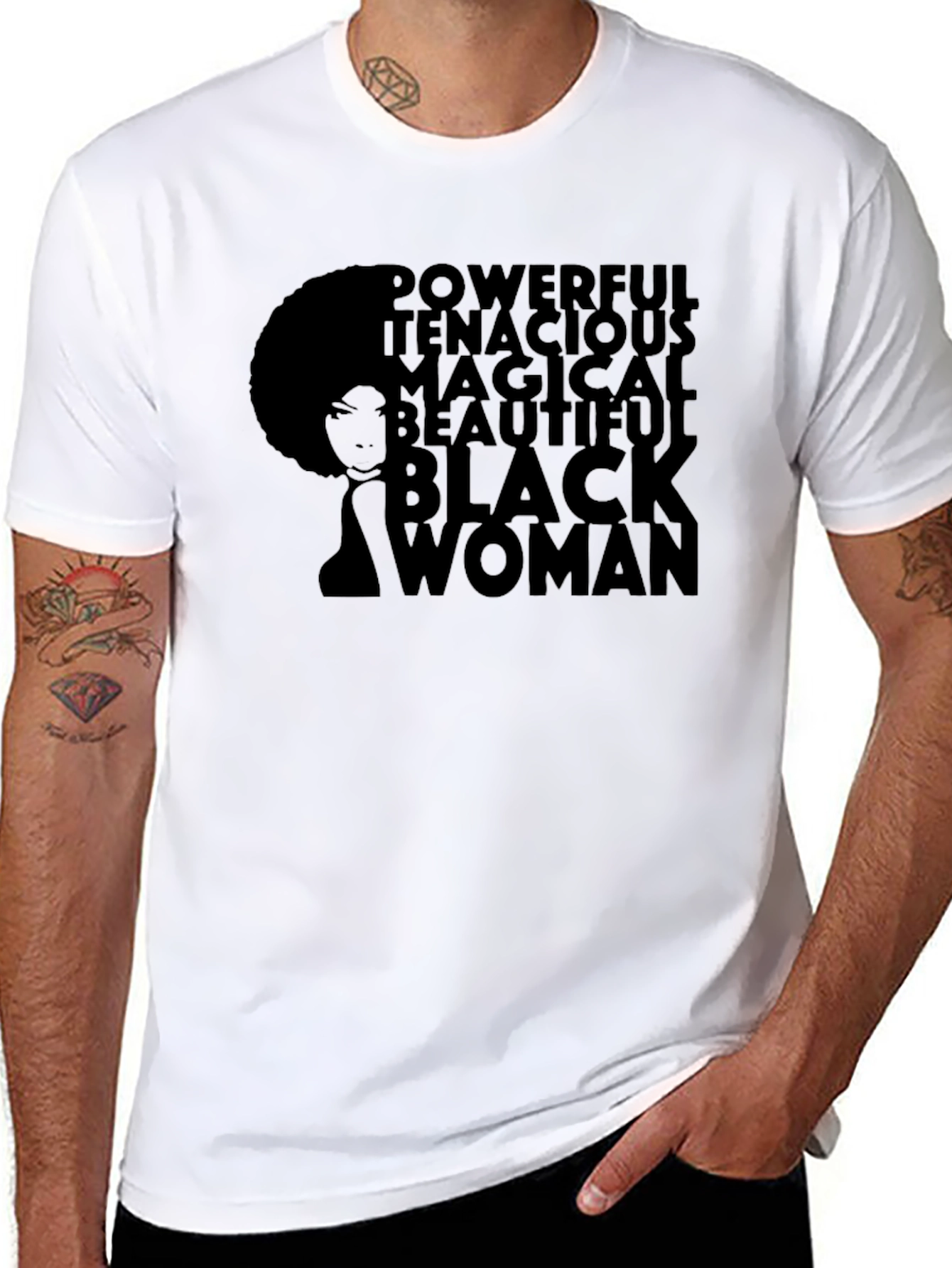 Powerful Black Woman Graphic Tee