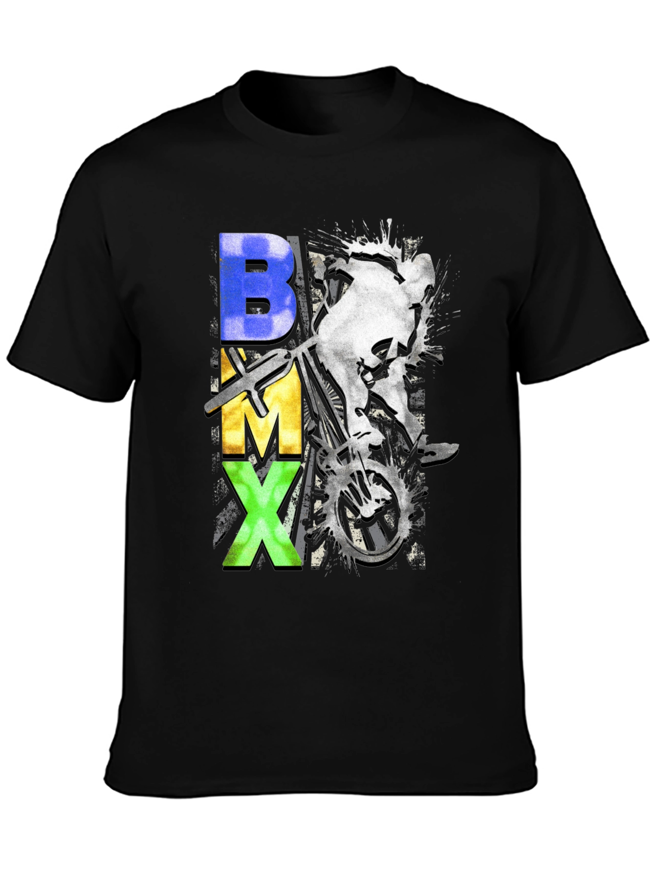 BMX Graphic Print Crew Neck T-Shirt