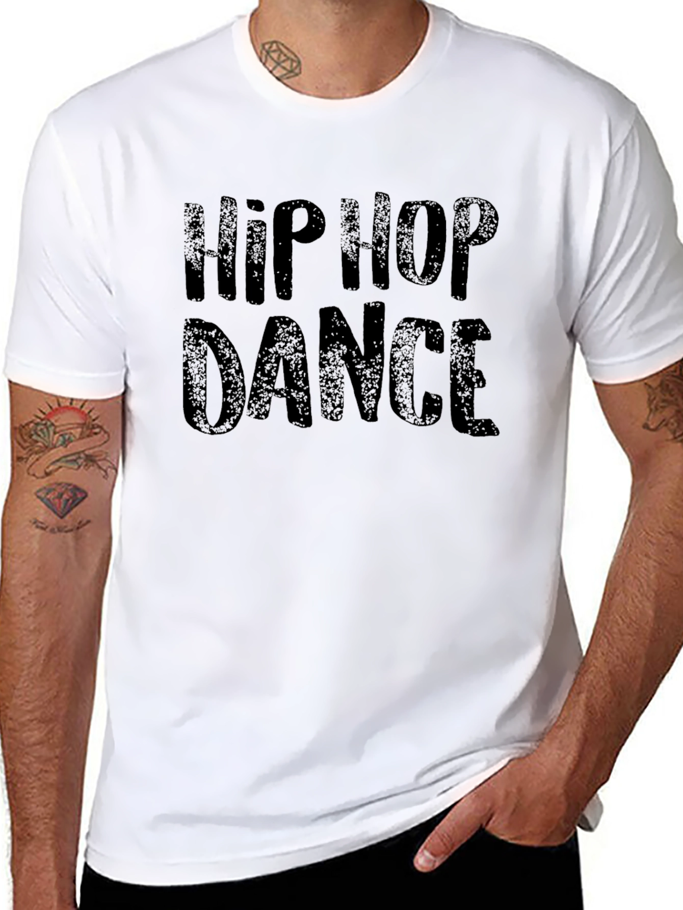 Hip Hop Dance T-Shirt - Black Graphic Tee