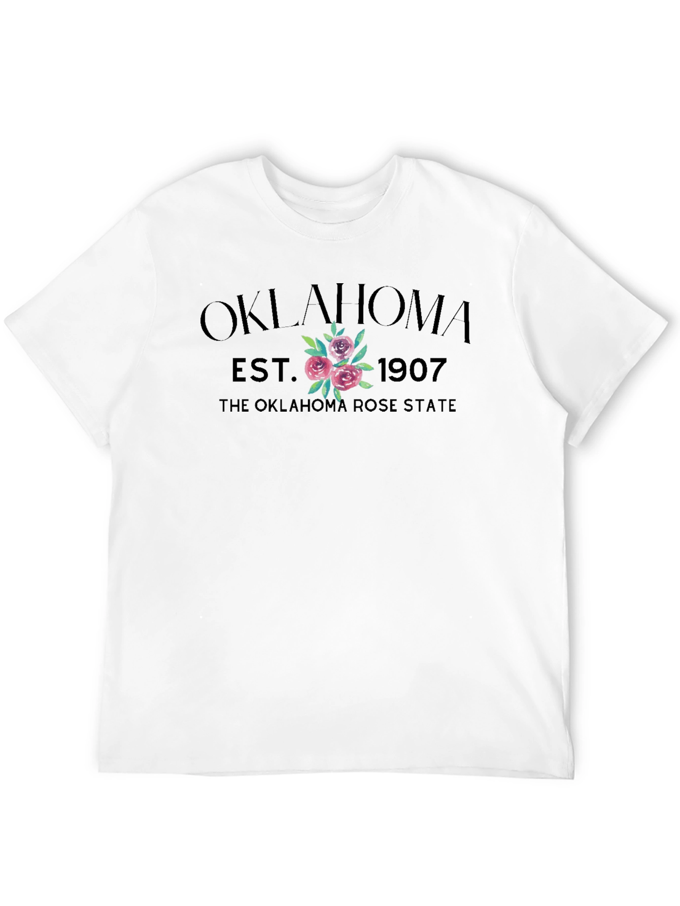 Oklahoma Rose State Est. 1907 Graphic T-Shirt