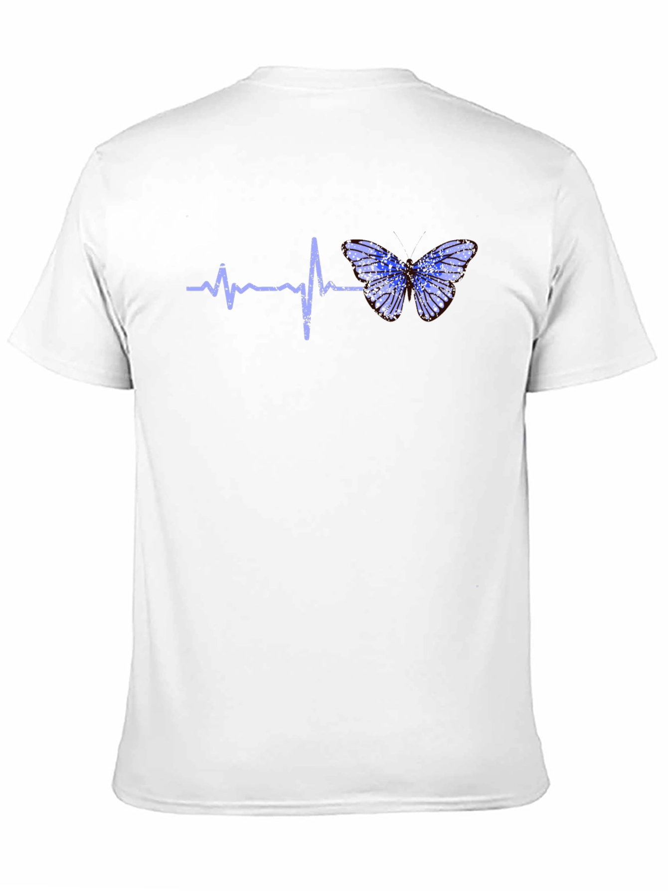 Heartbeat Butterfly Graphic Tee - Black T-Shirt