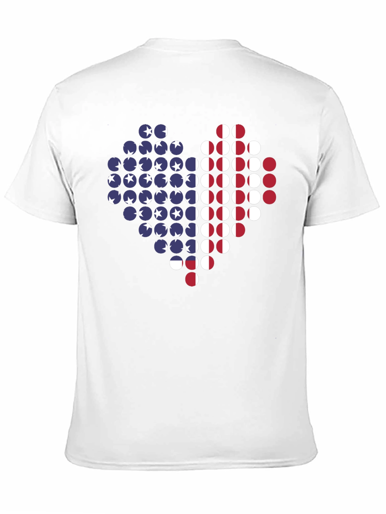 American Flag Heart Graphic T-Shirt