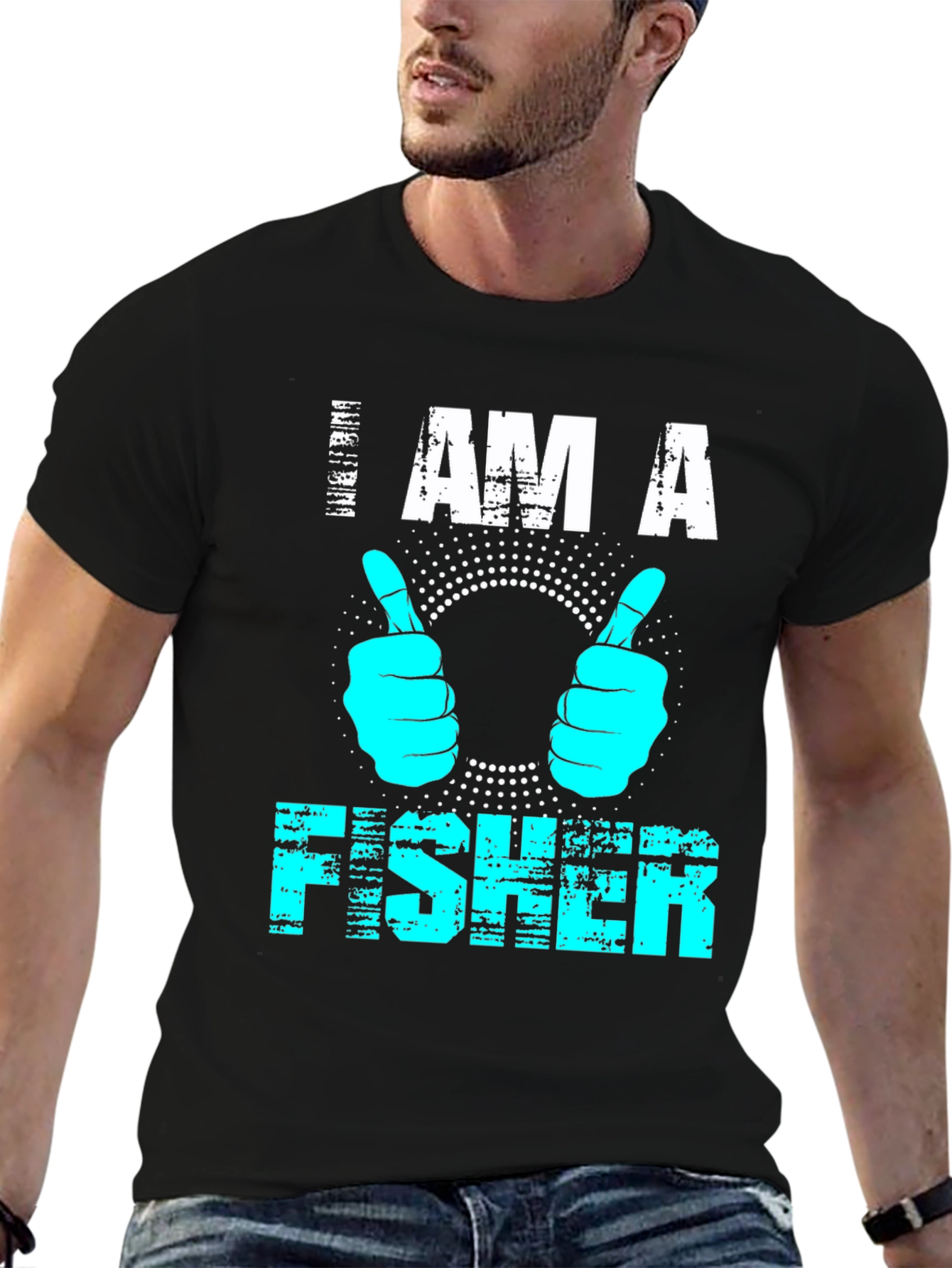 I AM A FISHER T-Shirt - Fun Fishing Tee