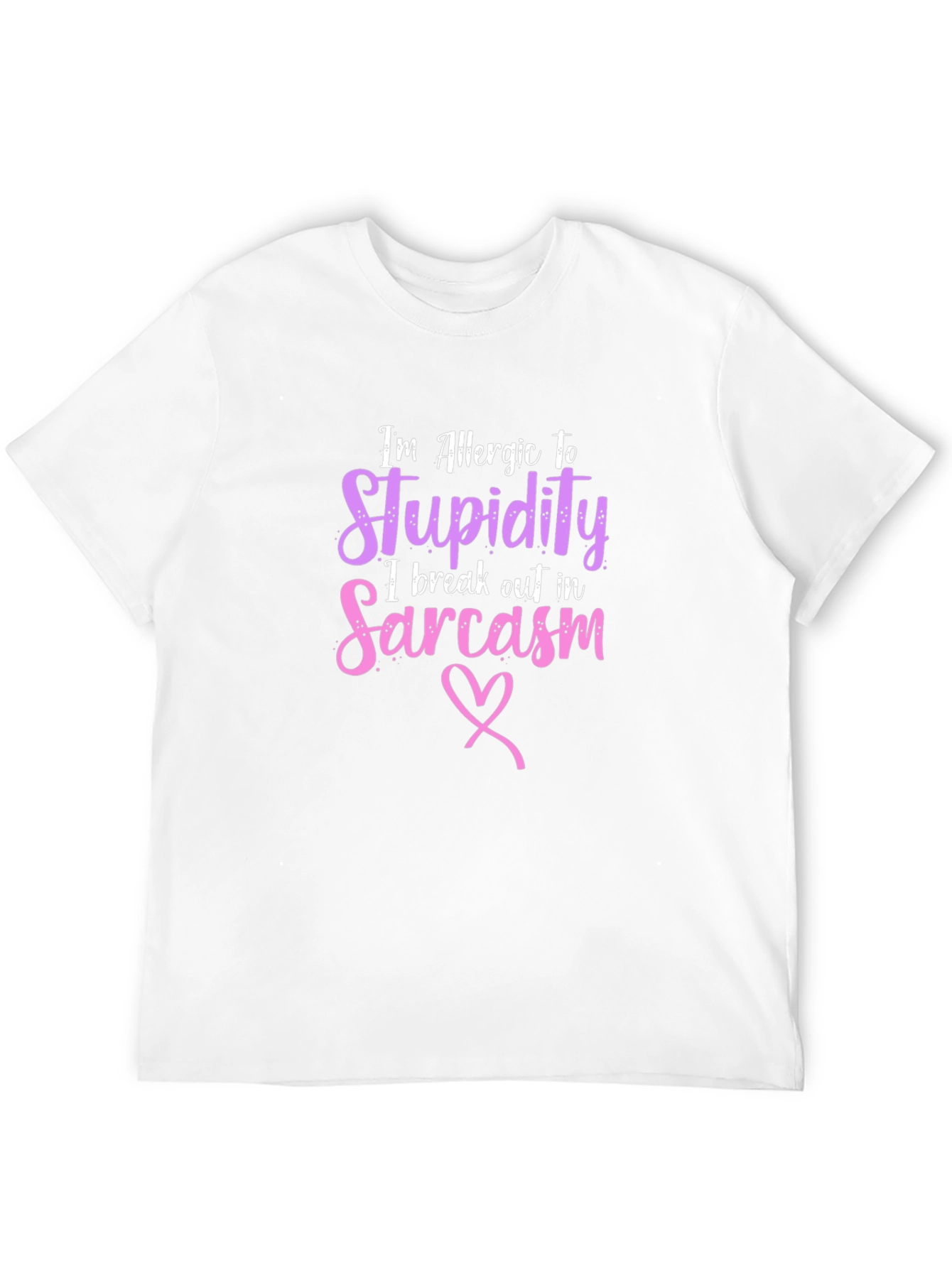 Allergic To Stupidity Sarcasm Graphic Tee