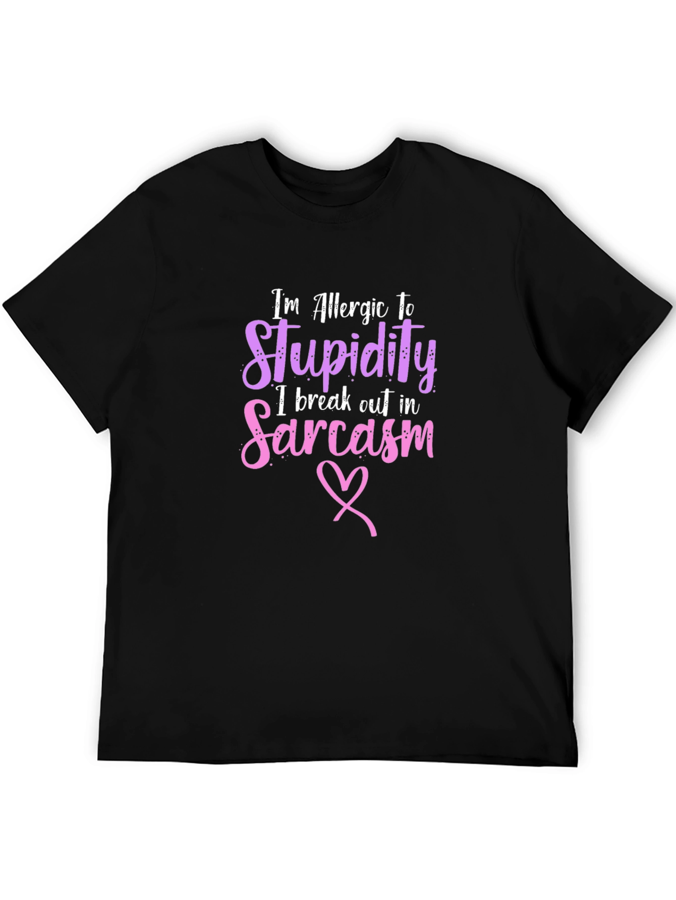 Allergic To Stupidity Sarcasm Graphic Tee
