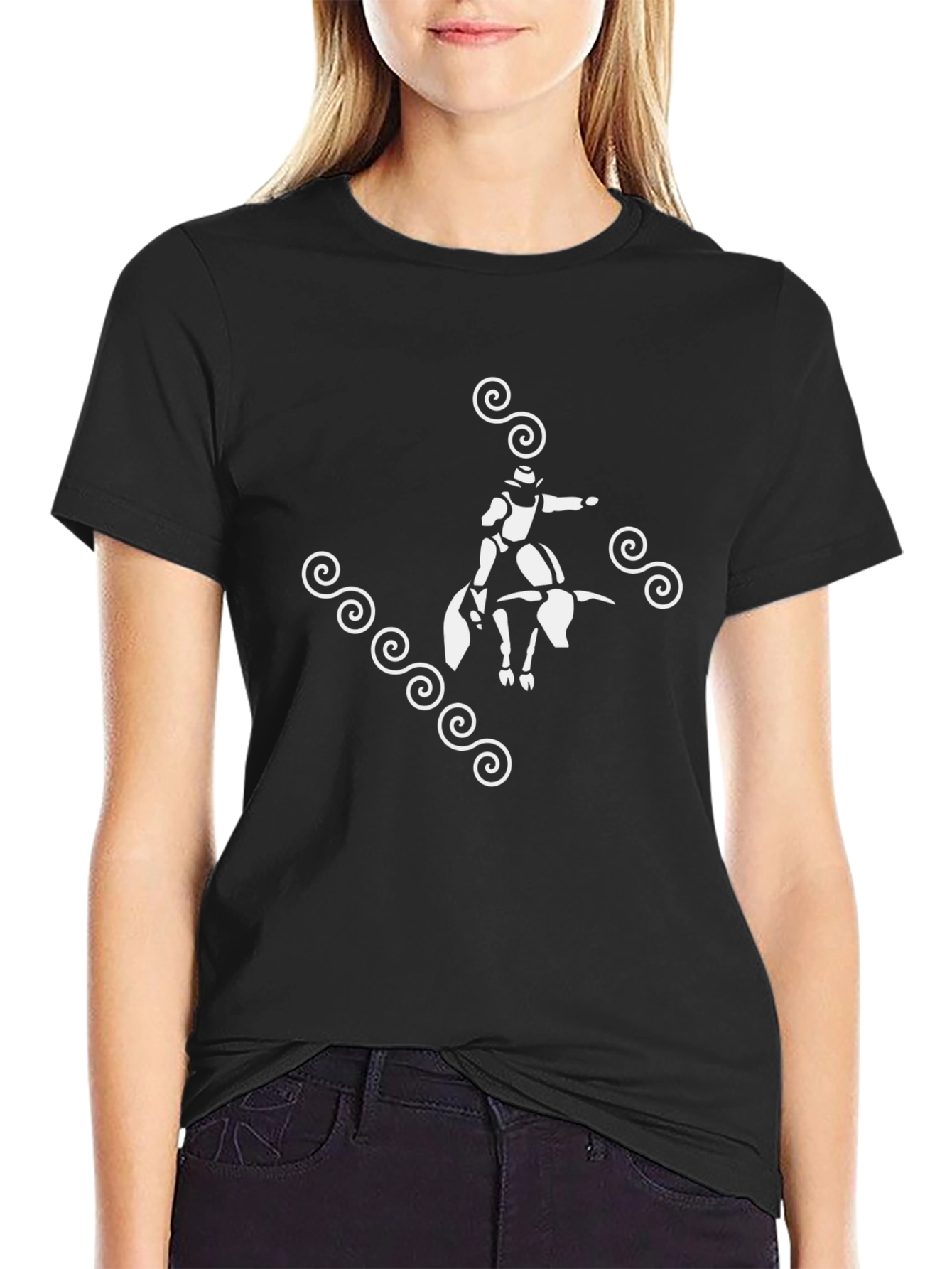 Bull Rider Graphic Tee - Black T-Shirt