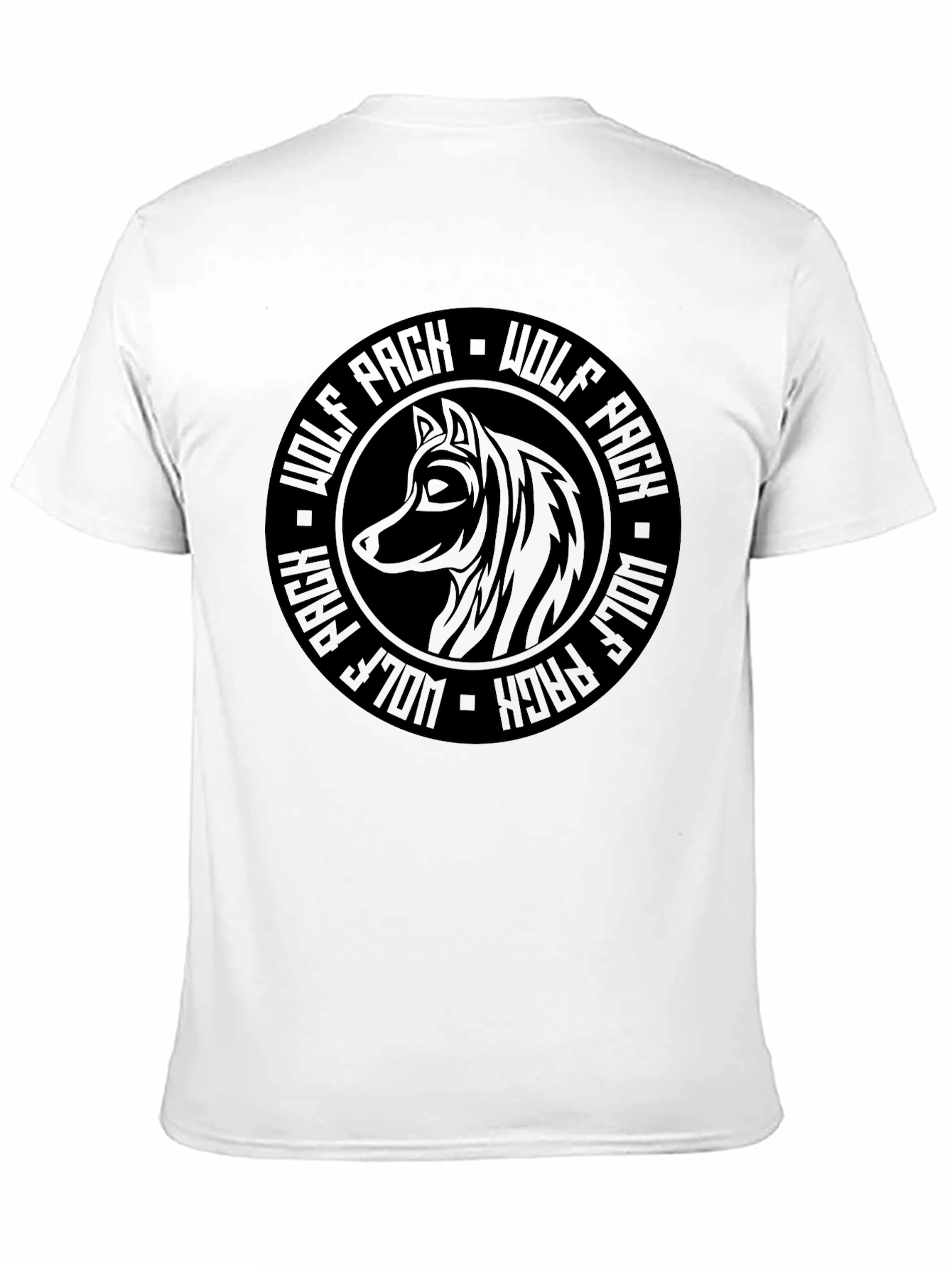 Wolf Pack Graphic T-Shirt - Stylish Black Tee