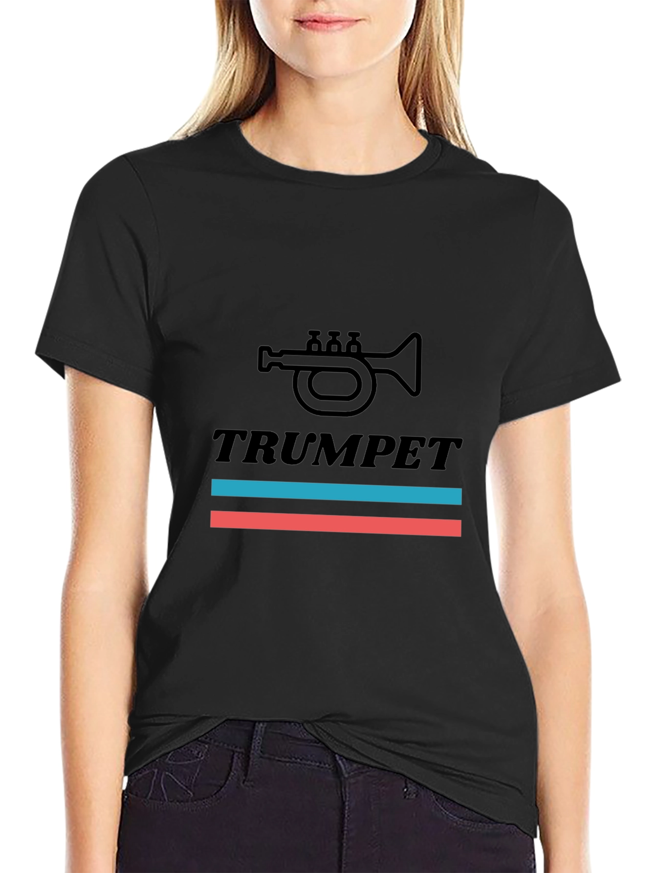Trumpet Graphic Tee - Music Lovers T-Shirt