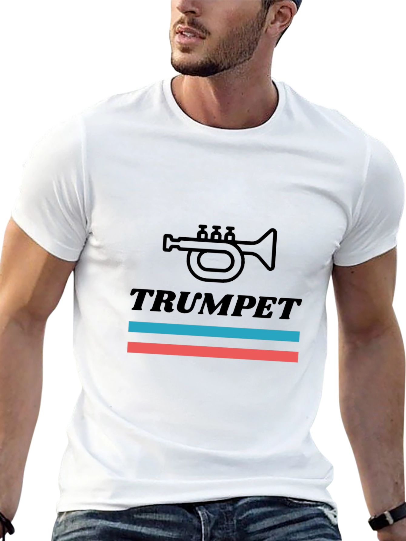 Trumpet Graphic Tee - Music Lovers T-Shirt