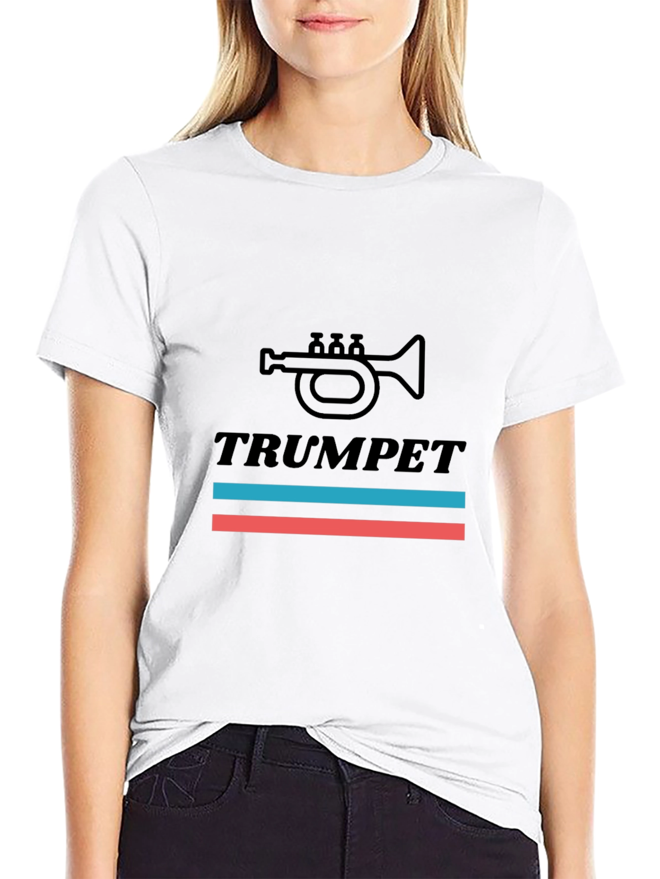 Trumpet Graphic Tee - Music Lovers T-Shirt