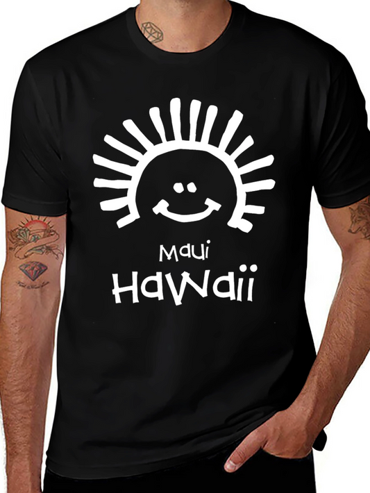 Maui Hawaii Graphic T-Shirt - Black