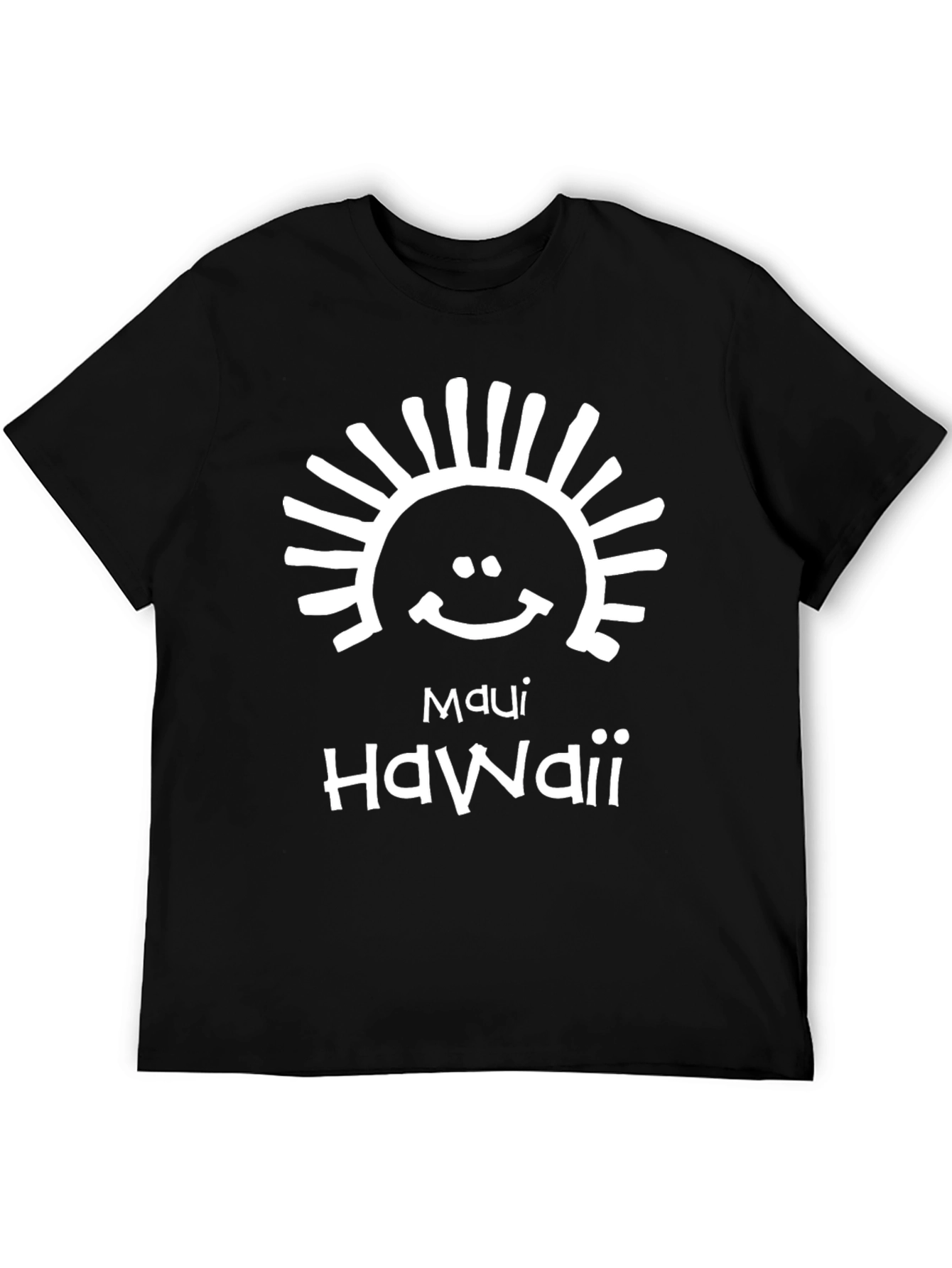 Maui Hawaii Graphic T-Shirt - Black