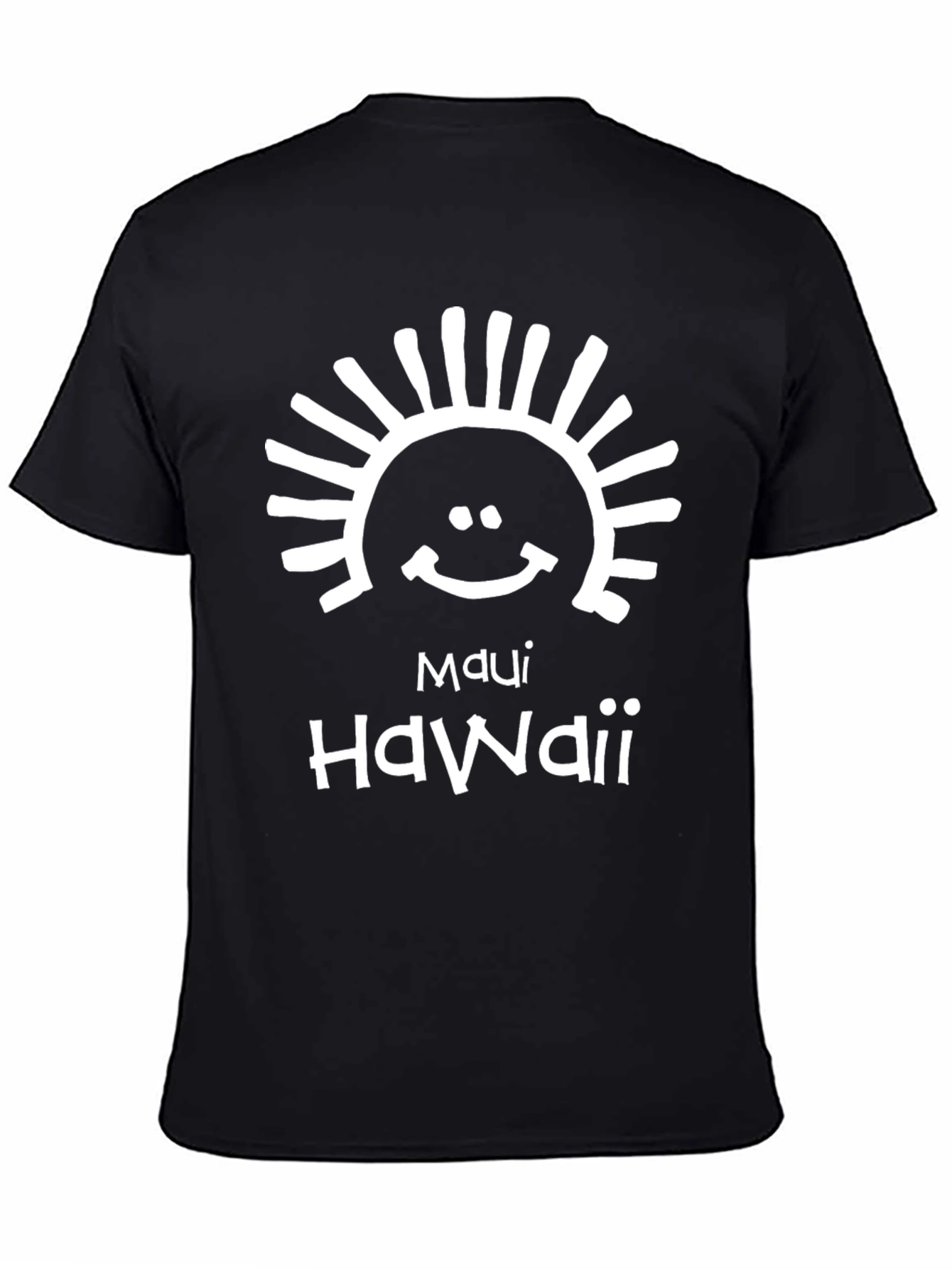 Maui Hawaii Graphic T-Shirt - Black