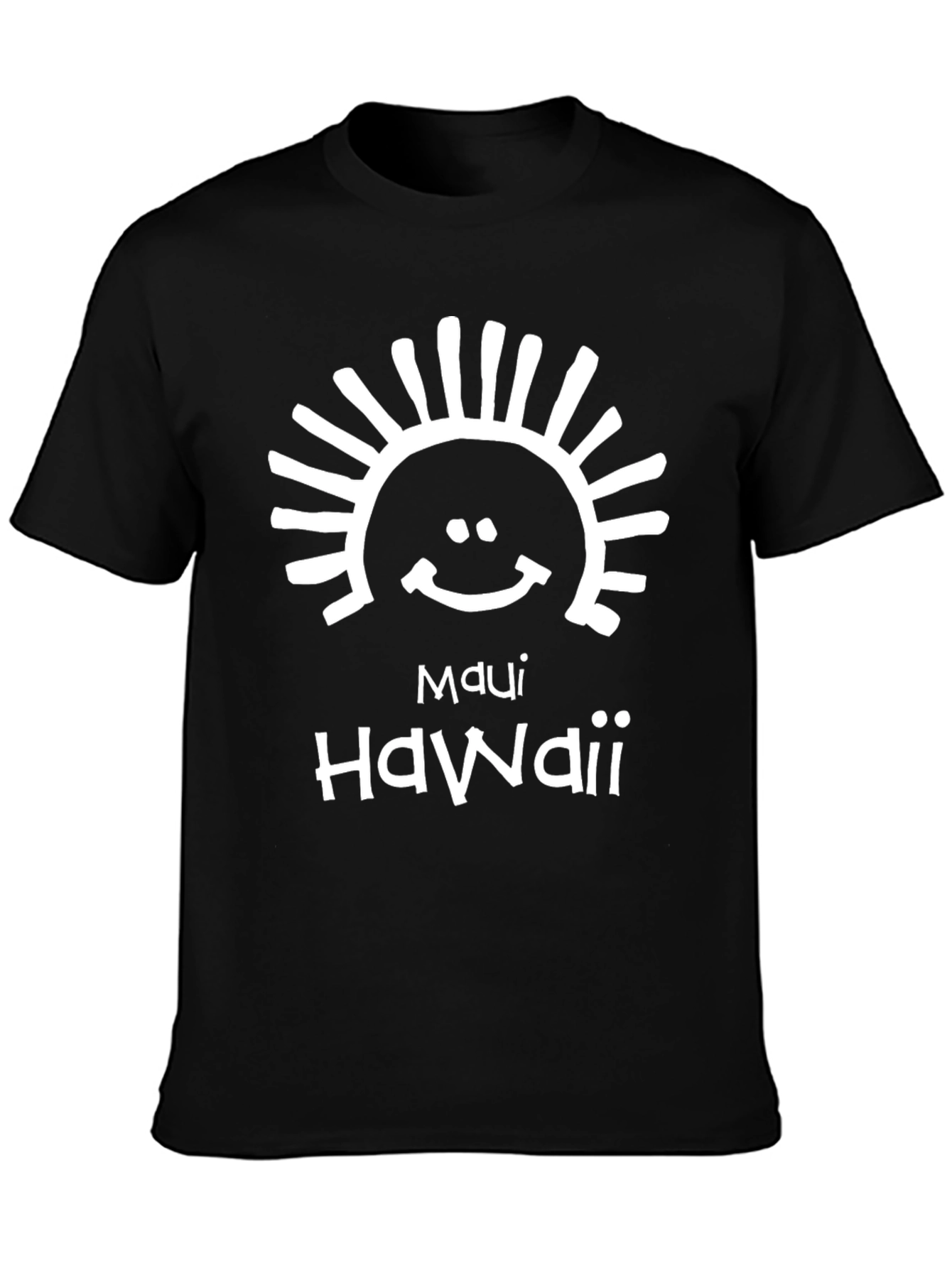 Maui Hawaii Graphic T-Shirt - Black
