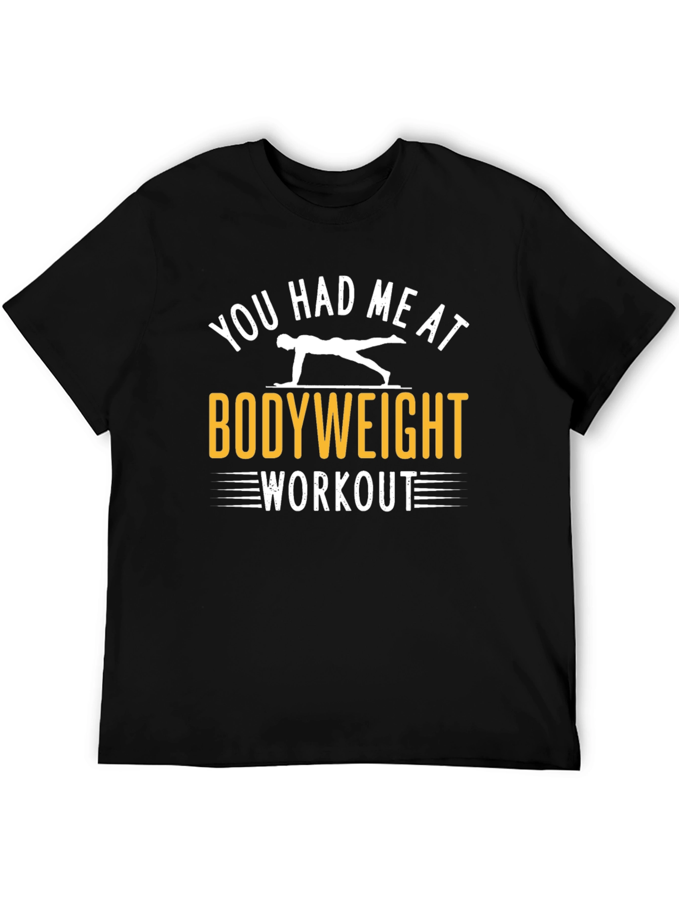 Bodyweight Workout Graphic Tee - Fitness Motivation