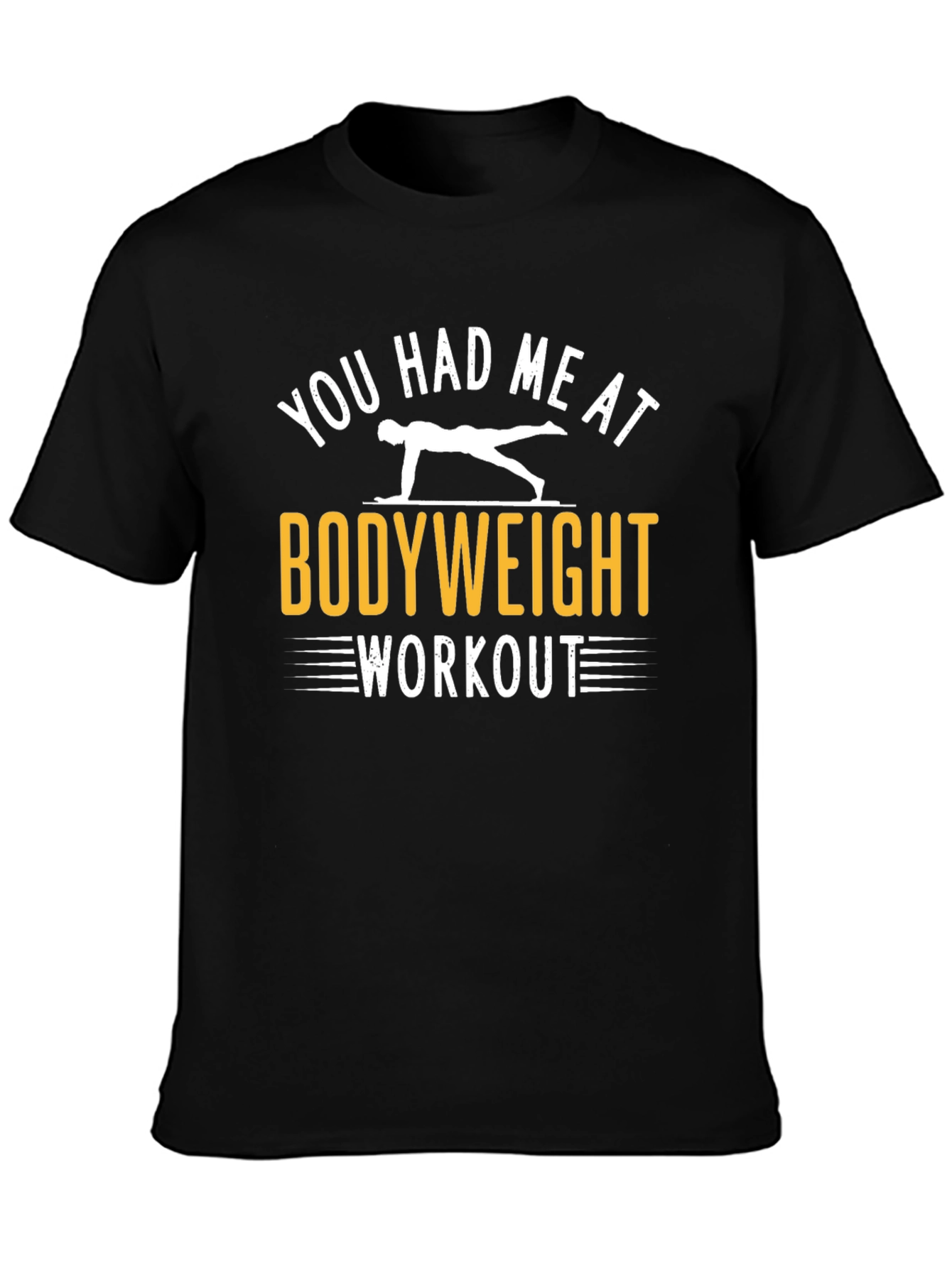 Bodyweight Workout Graphic Tee - Fitness Motivation