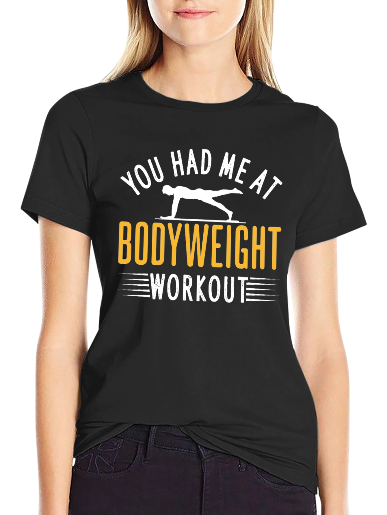 Bodyweight Workout Graphic Tee - Fitness Motivation