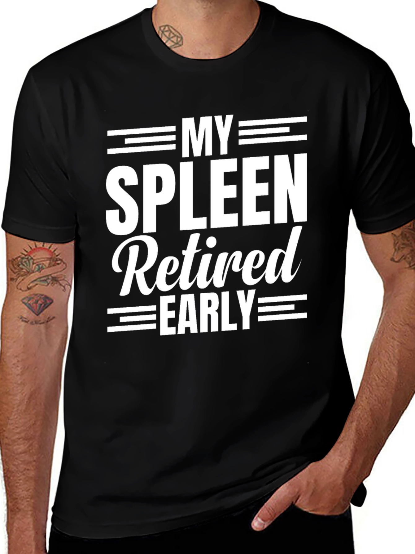 My Spleen Retired Early Funny T-Shirt