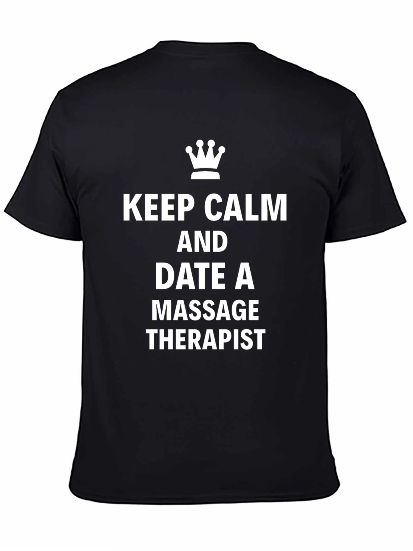 Keep Calm Massage Therapist Black T-Shirt