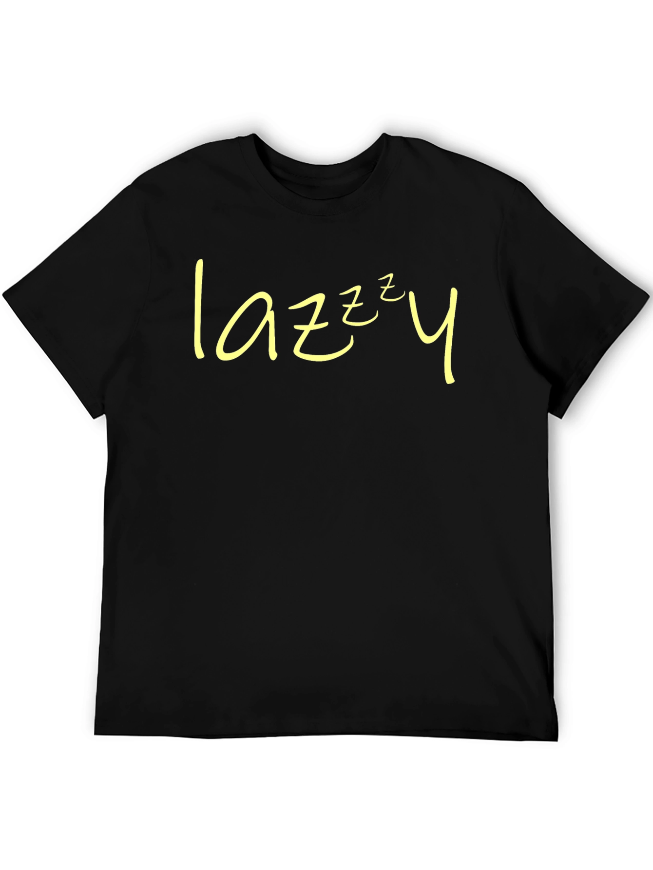 Lazy Sleepy Tee - Black Short Sleeve