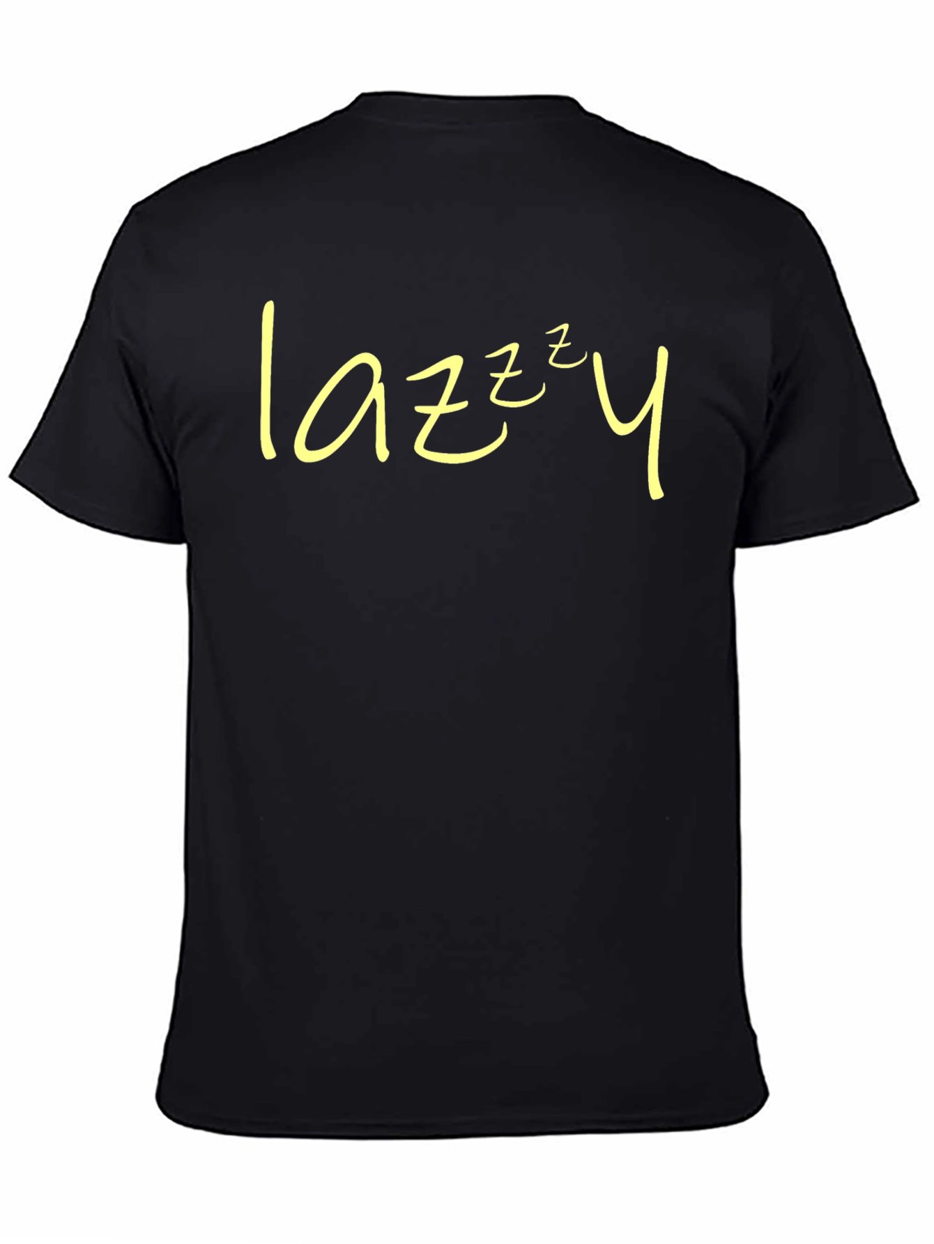 Lazy Sleepy Tee - Black Short Sleeve