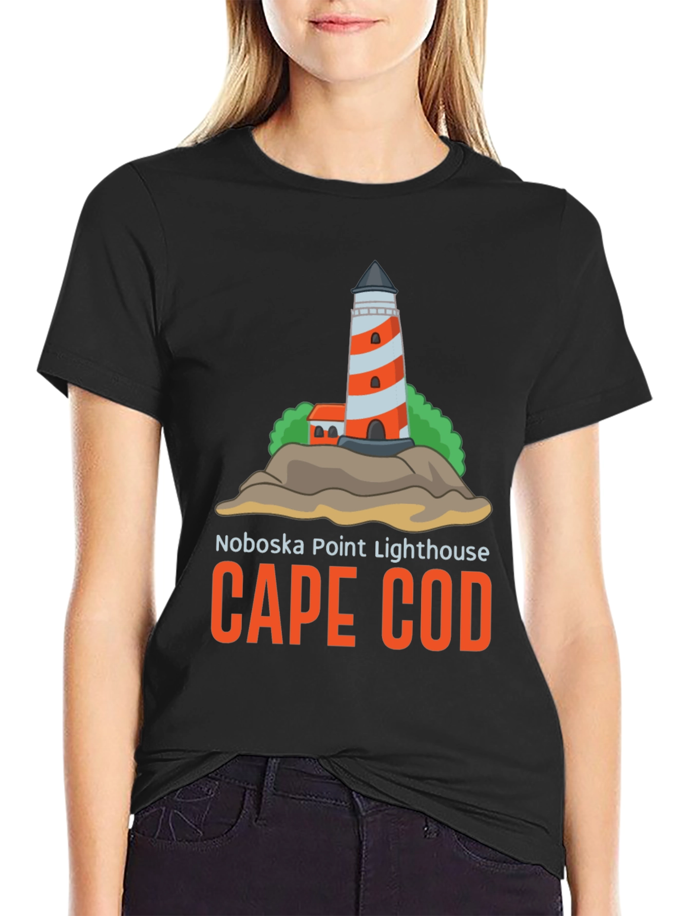 Cape Cod Noboska Point Lighthouse T-Shirt