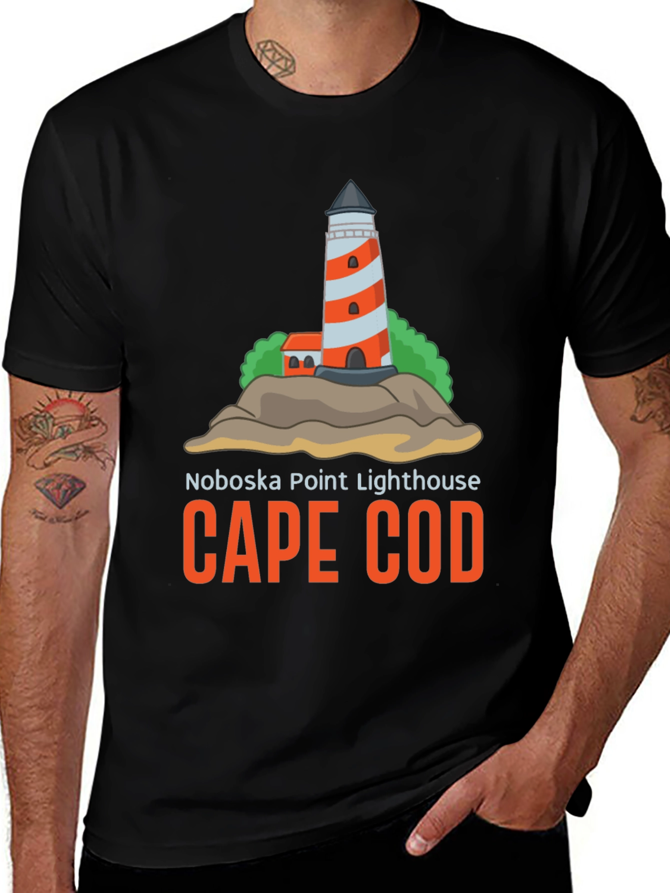 Cape Cod Noboska Point Lighthouse T-Shirt