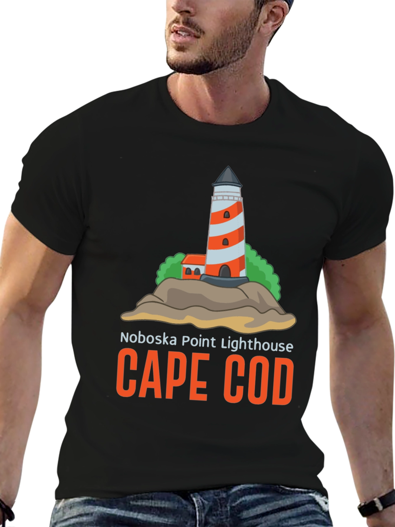 Cape Cod Noboska Point Lighthouse T-Shirt