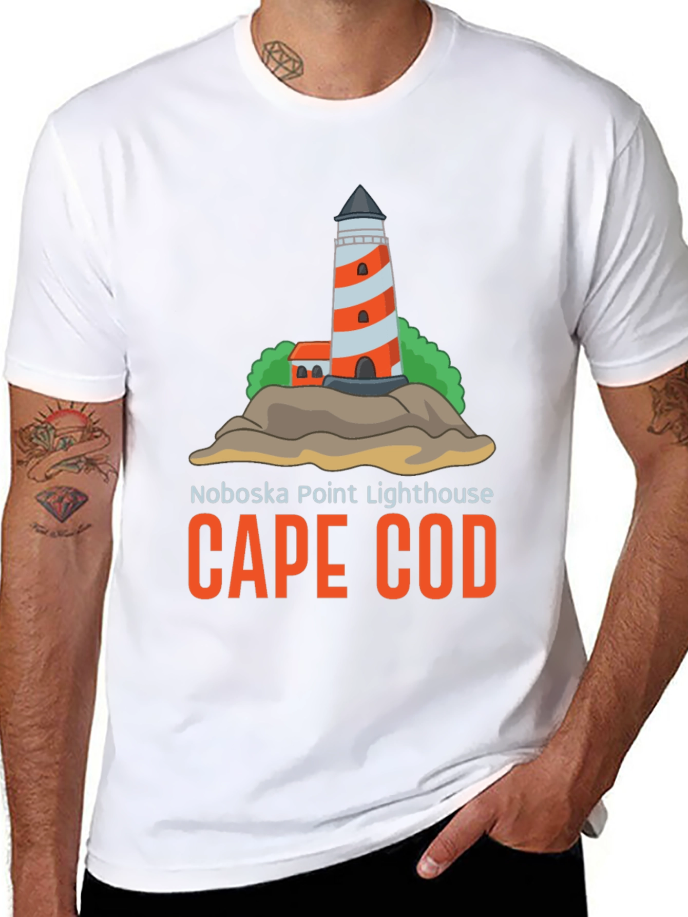 Cape Cod Noboska Point Lighthouse T-Shirt