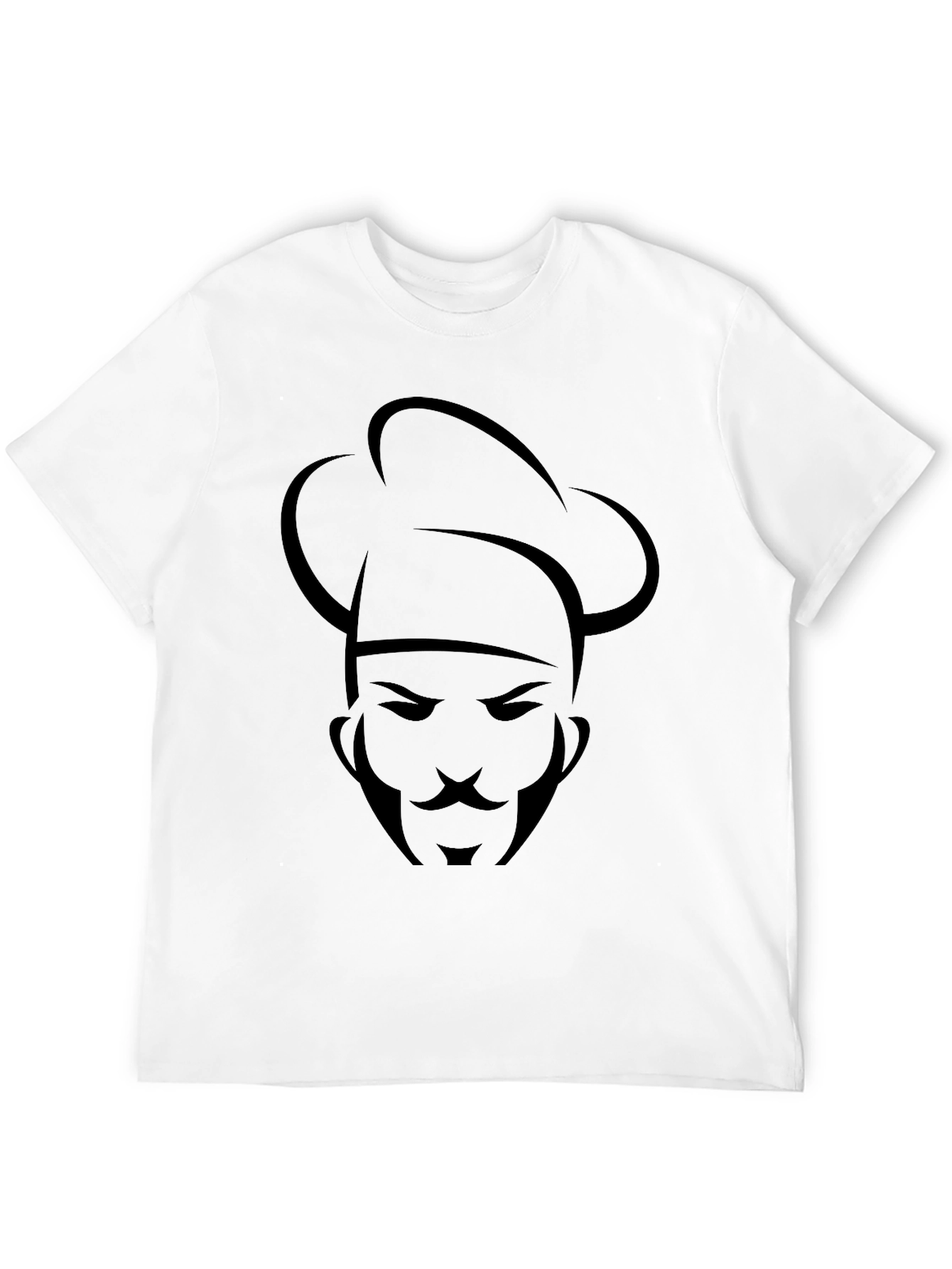 Chef Graphic Black T-Shirt - Culinary Design