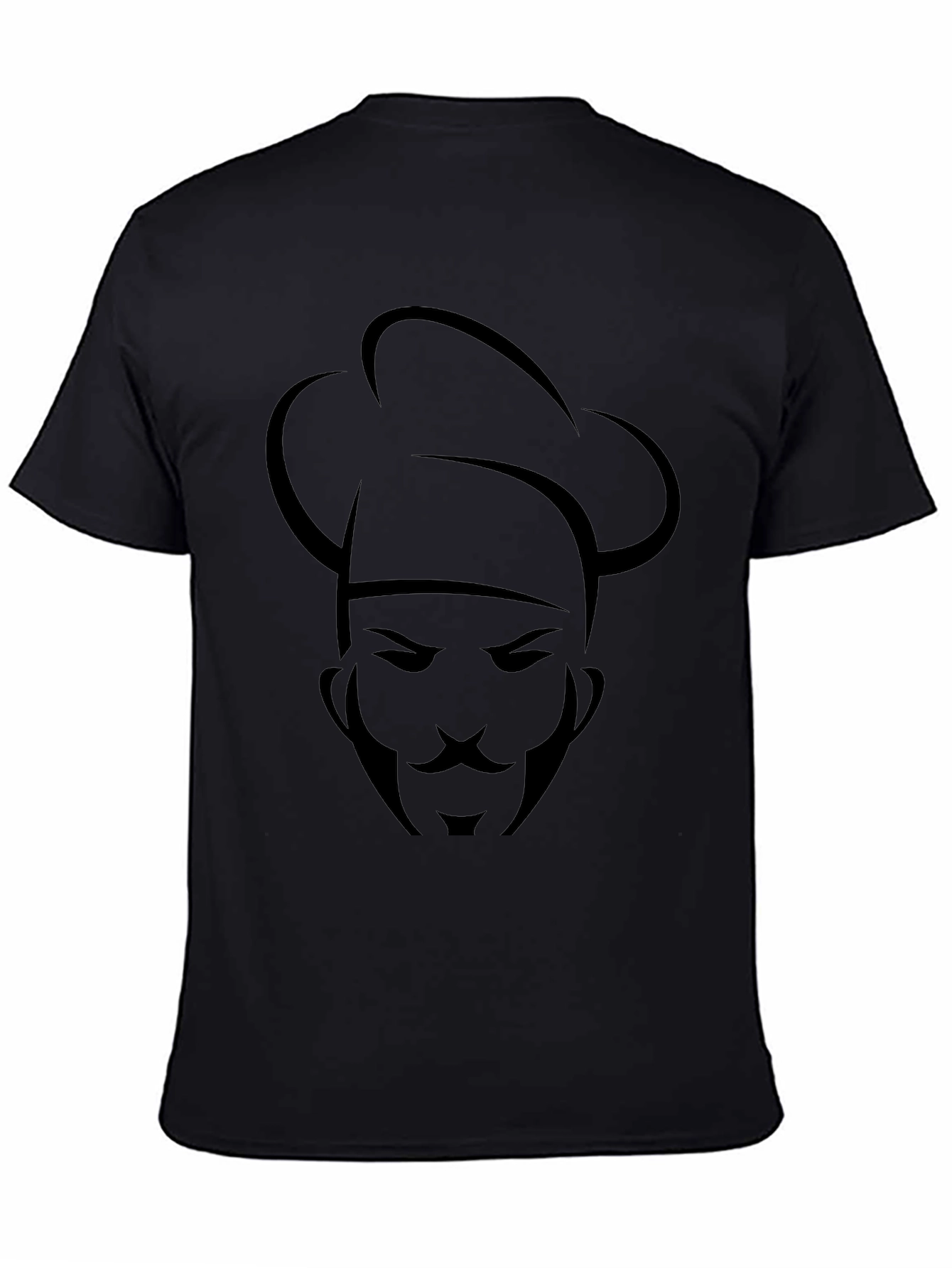 Chef Graphic Black T-Shirt - Culinary Design