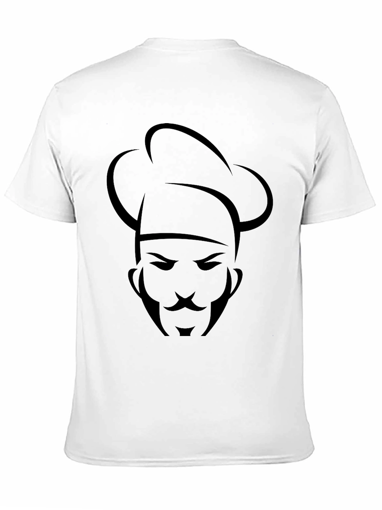 Chef Graphic Black T-Shirt - Culinary Design