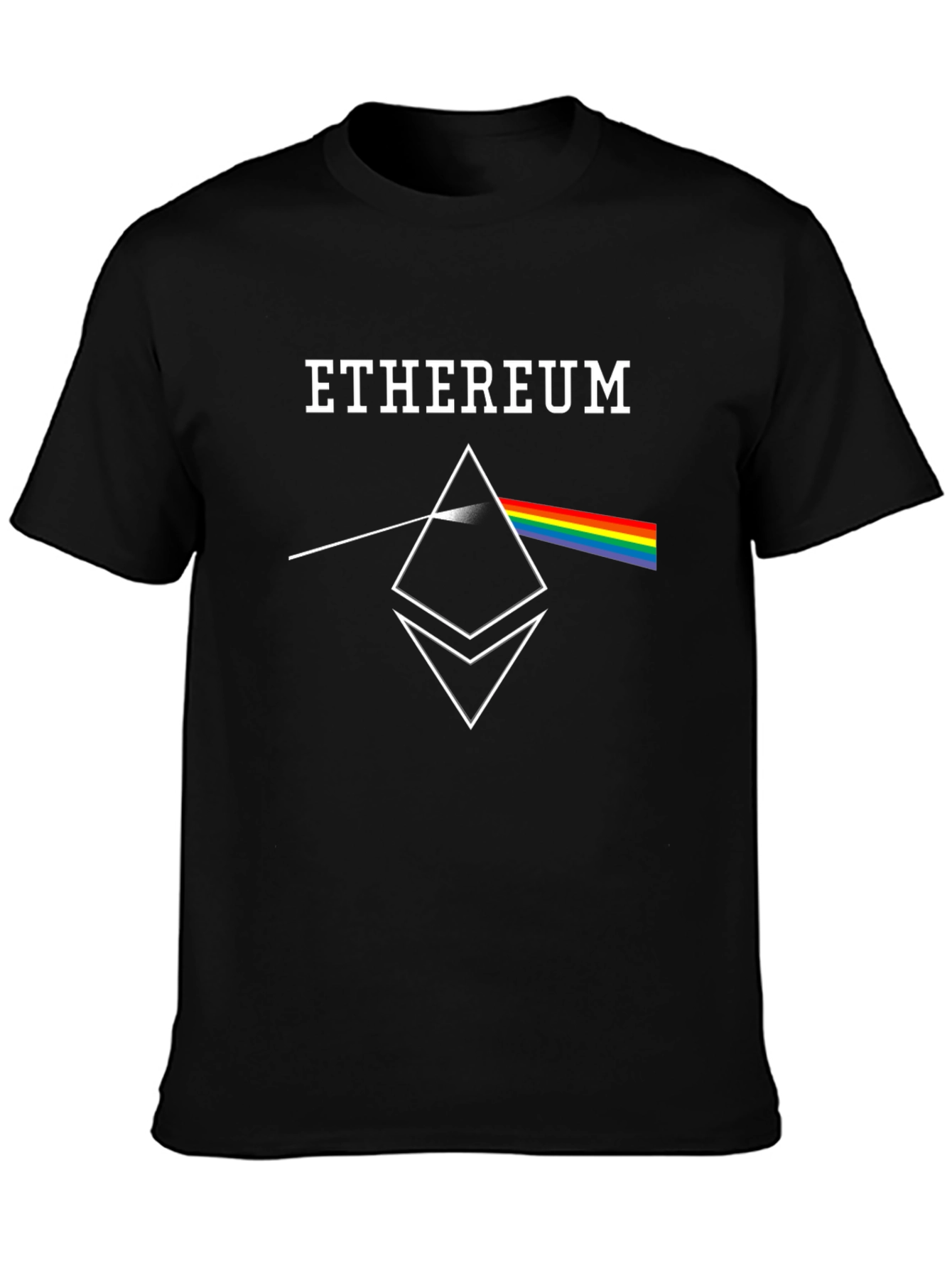 Ethereum Prism T-Shirt - Dark Side Crypto Tee